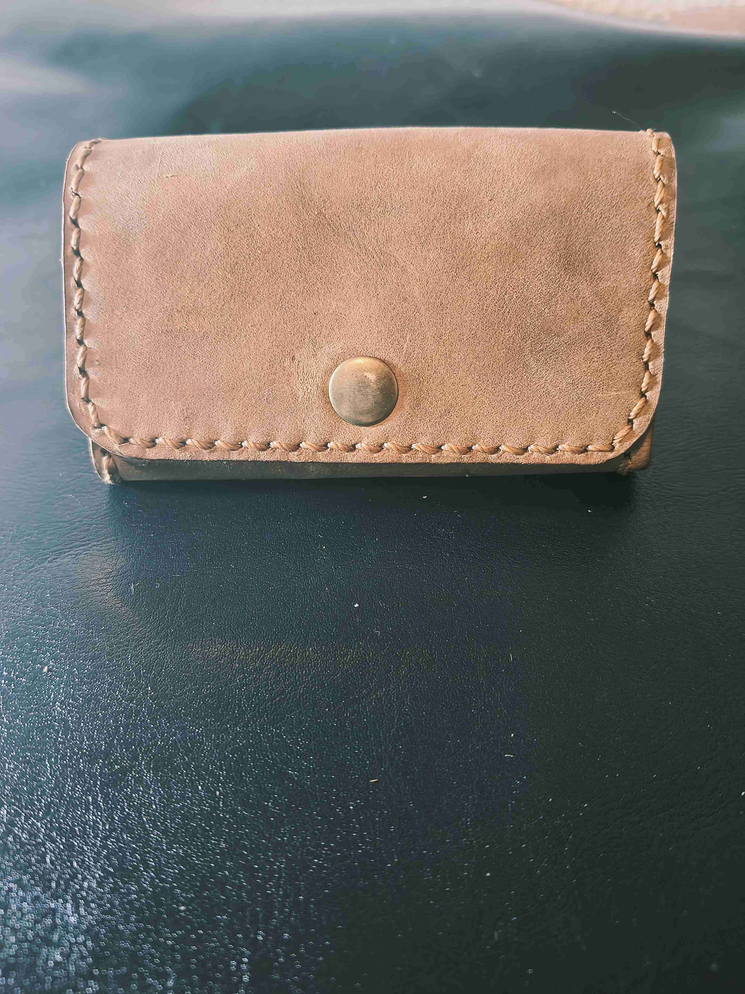 Tarjetero de cuero 100% real - miniatura 3