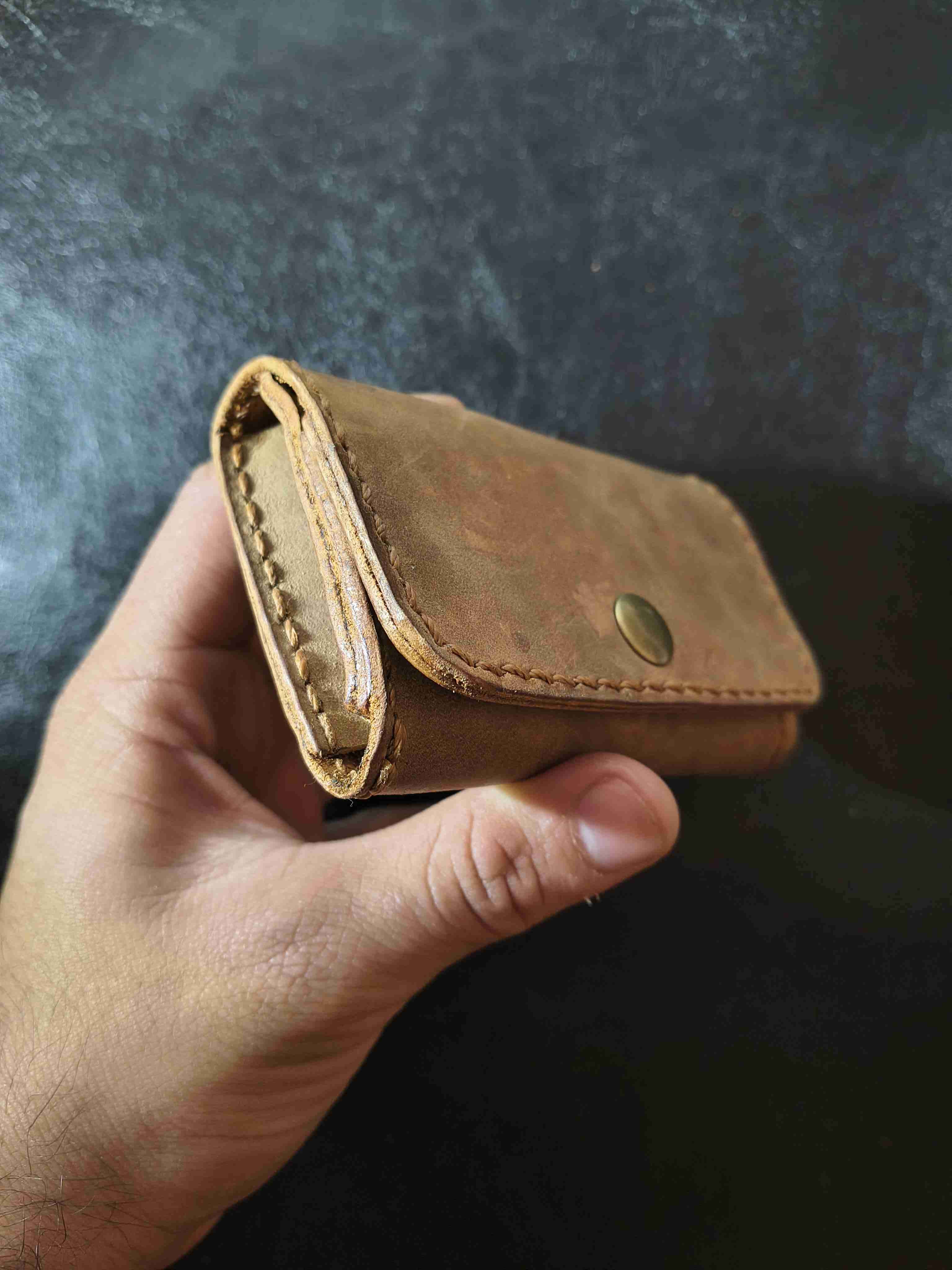 Tarjetero de cuero 100% real - miniatura 4