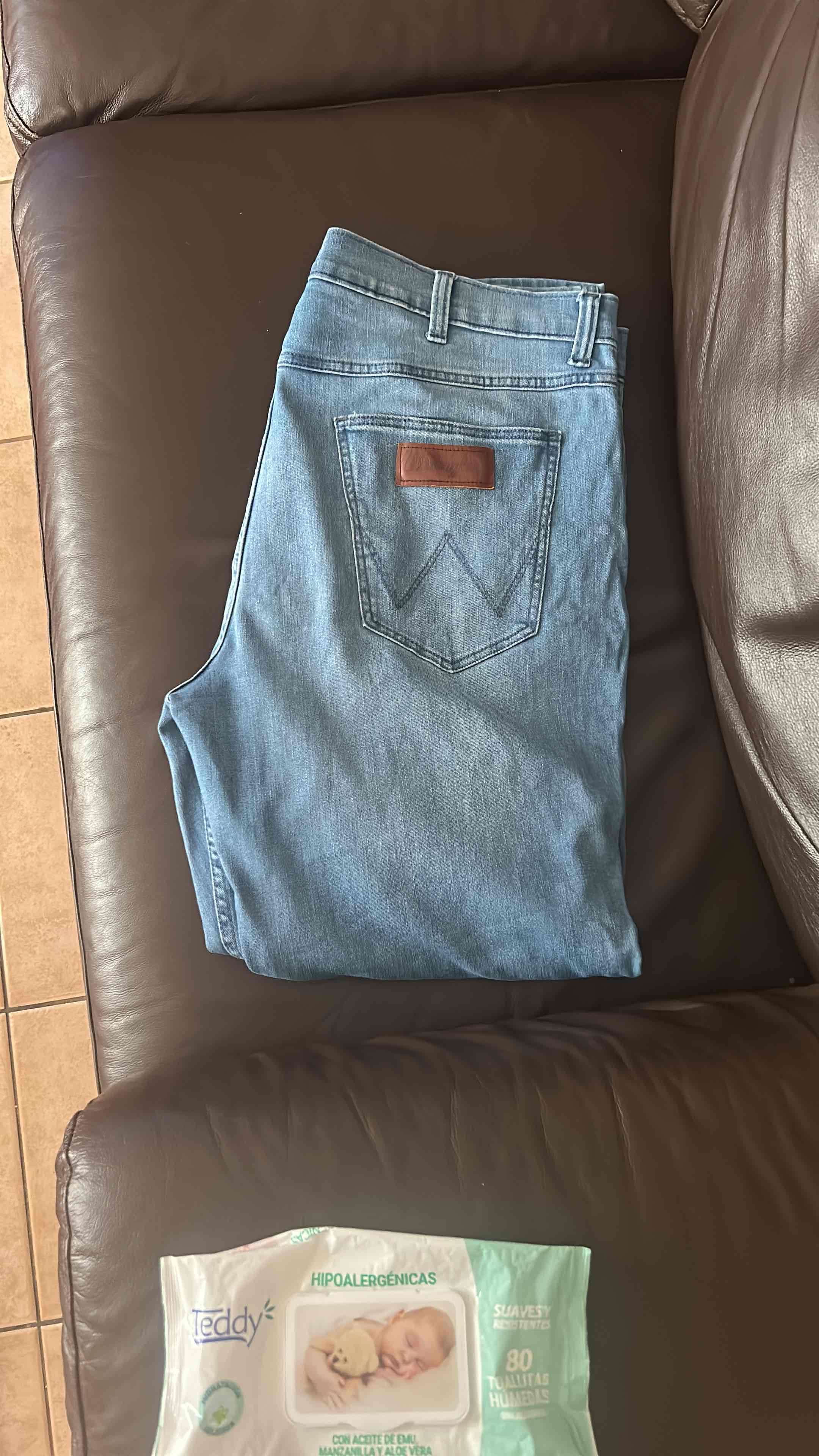 Jeans de mezclilla azul wrangler original  t54 - miniatura 1