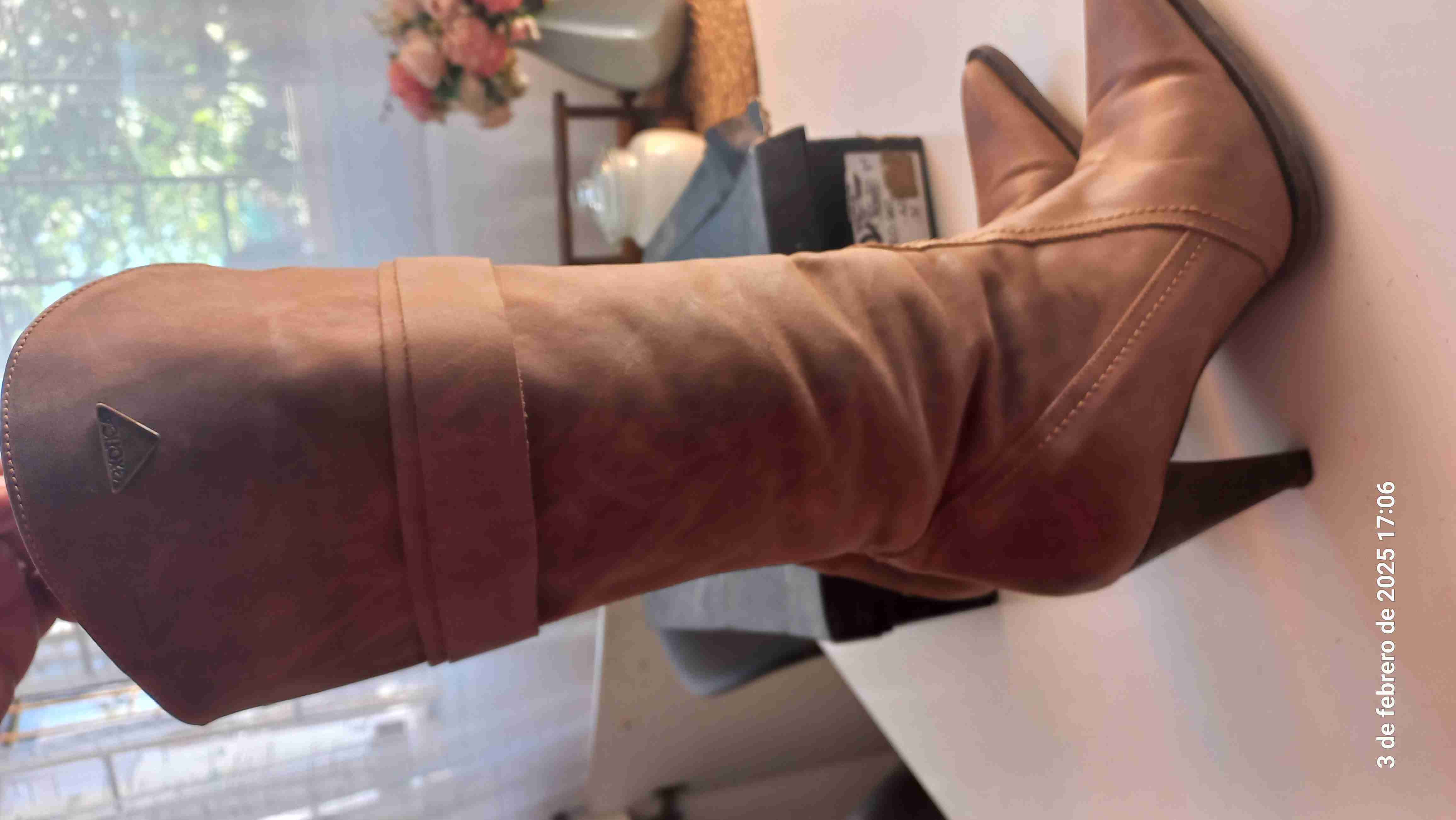 Botas de taco alto marrones - 5