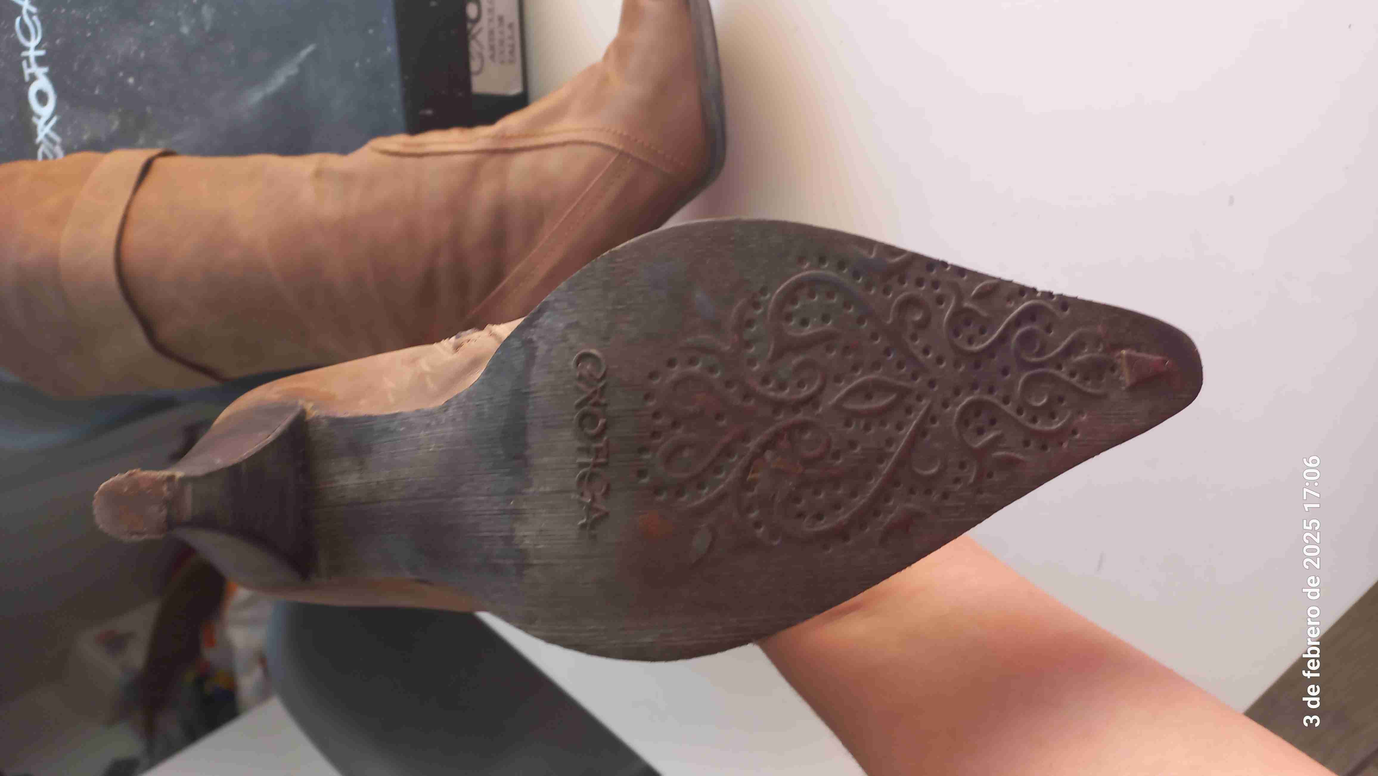 Botas de taco alto marrones - 6