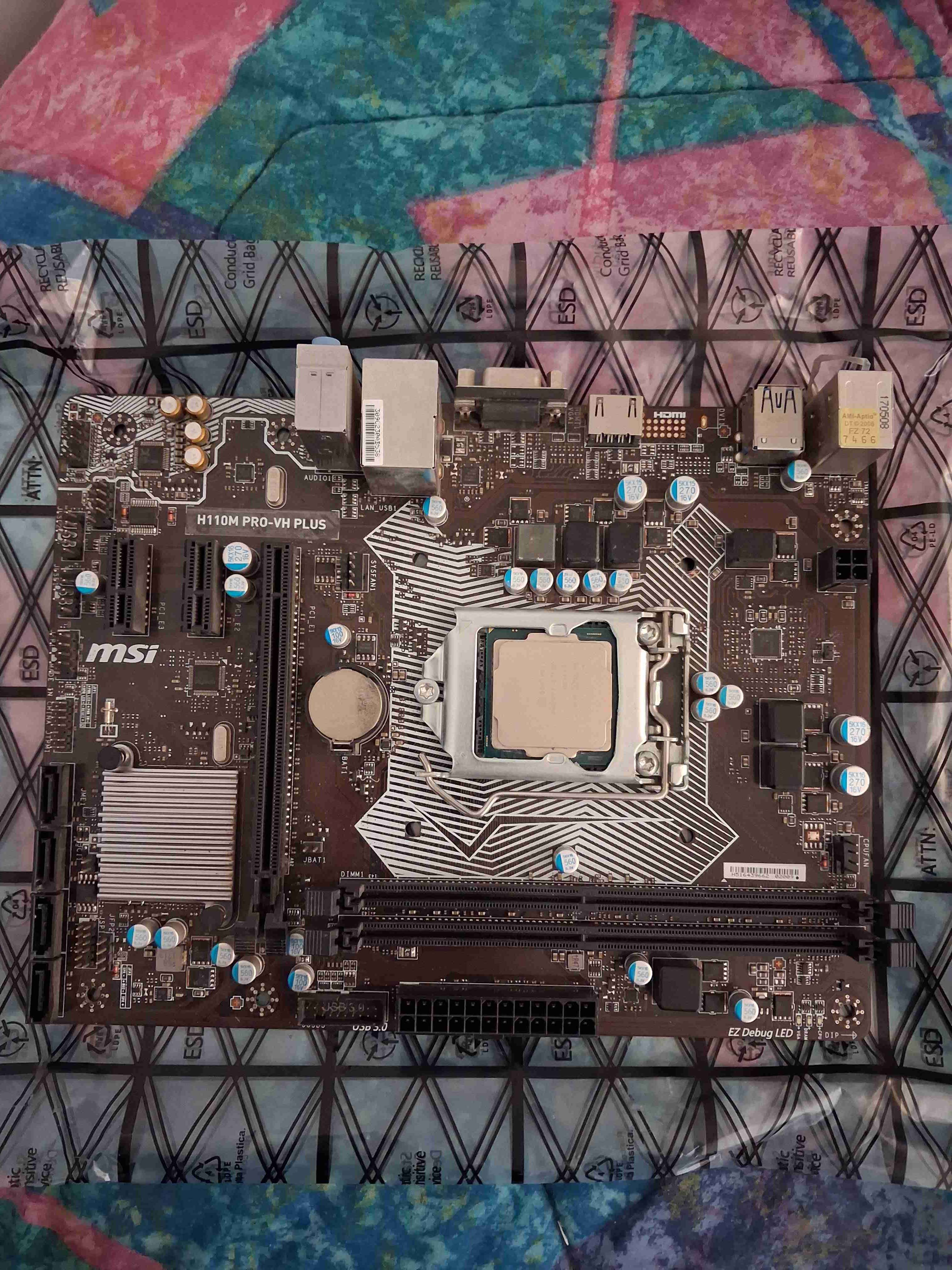 Placa madre MSI H110M y I5-7400 - miniatura 1