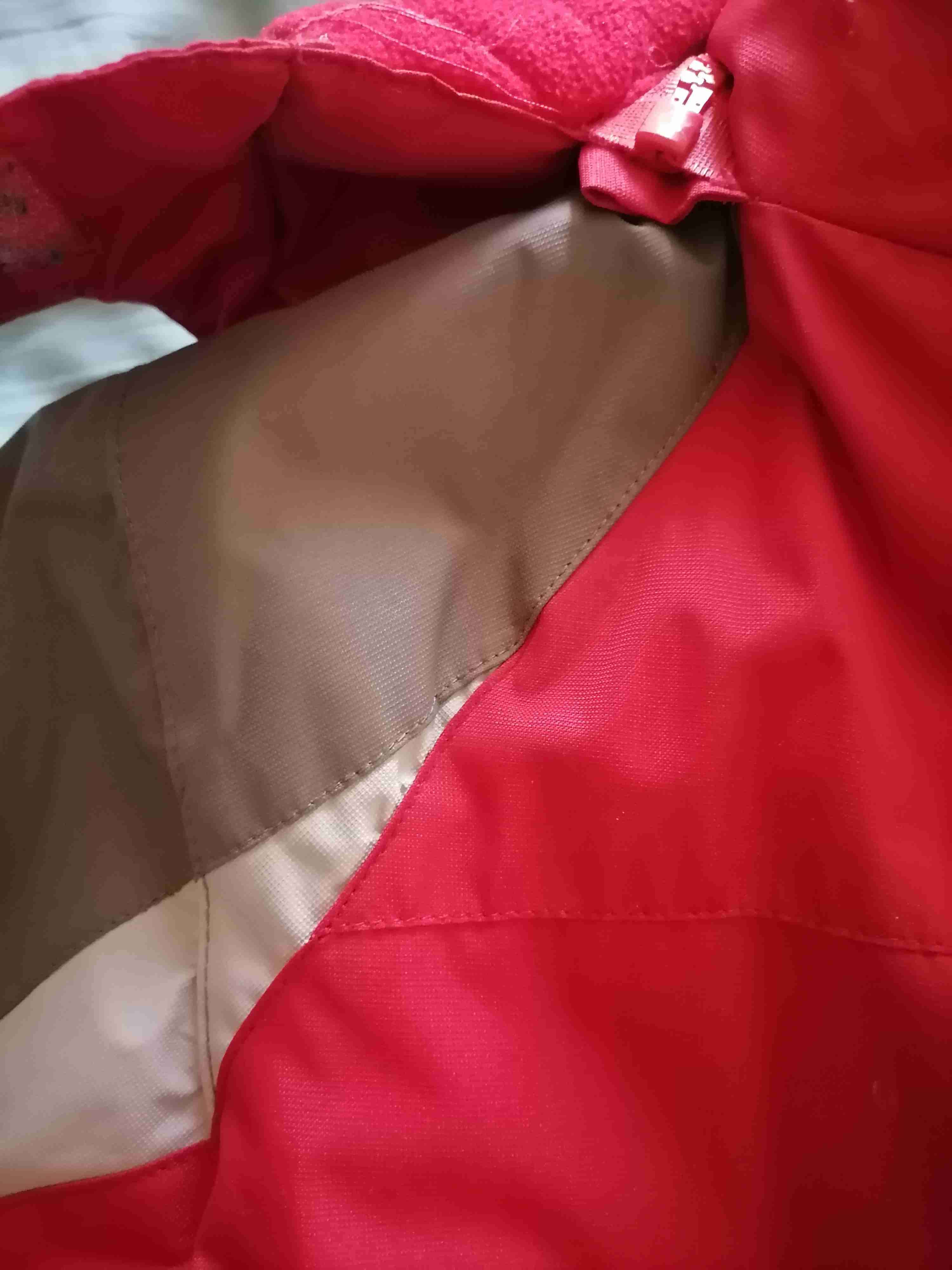 Chaqueta de niño impermeable invierno roja y gris - miniatura 3