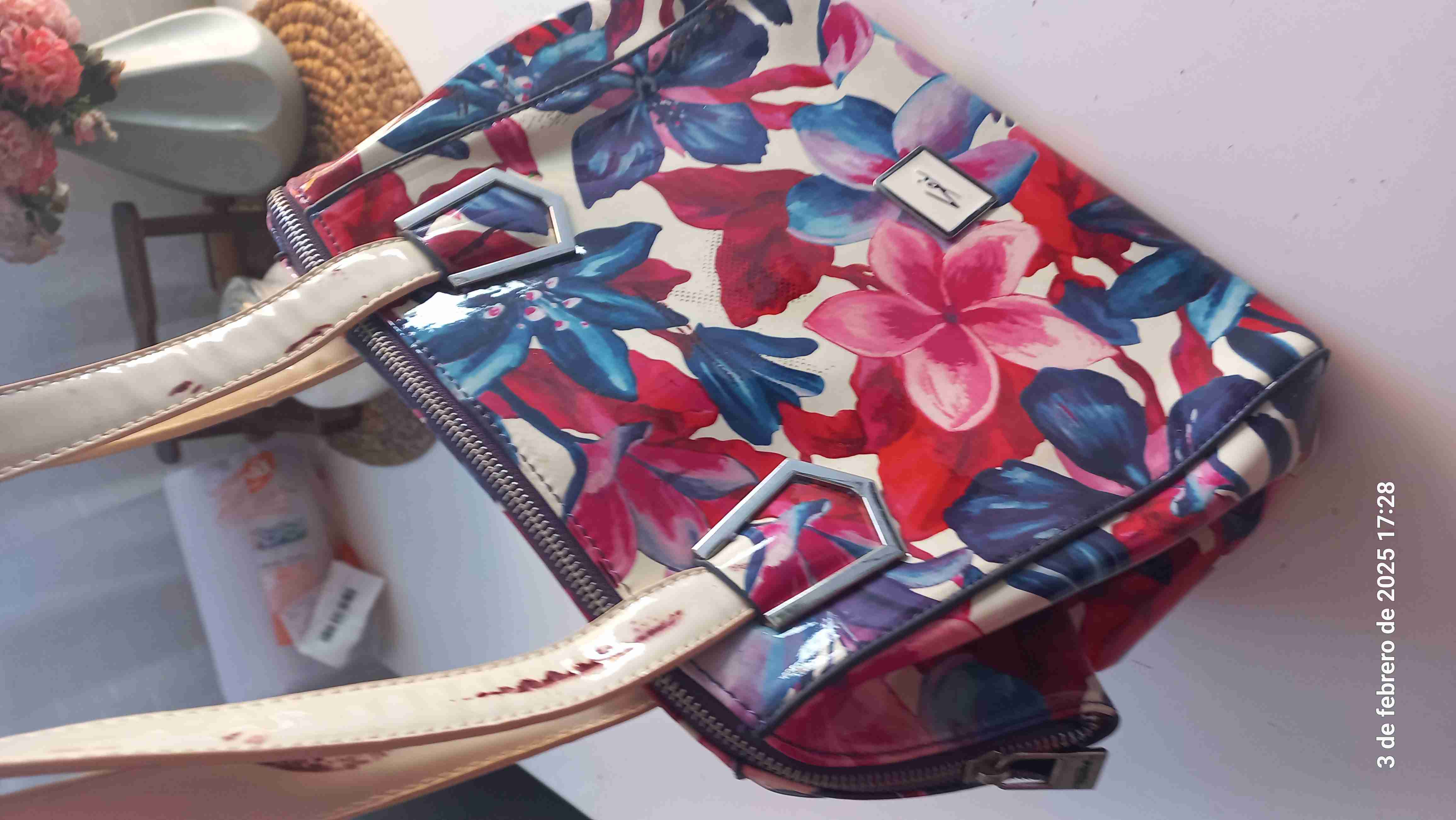 Cartera floral multicolor - miniatura 2