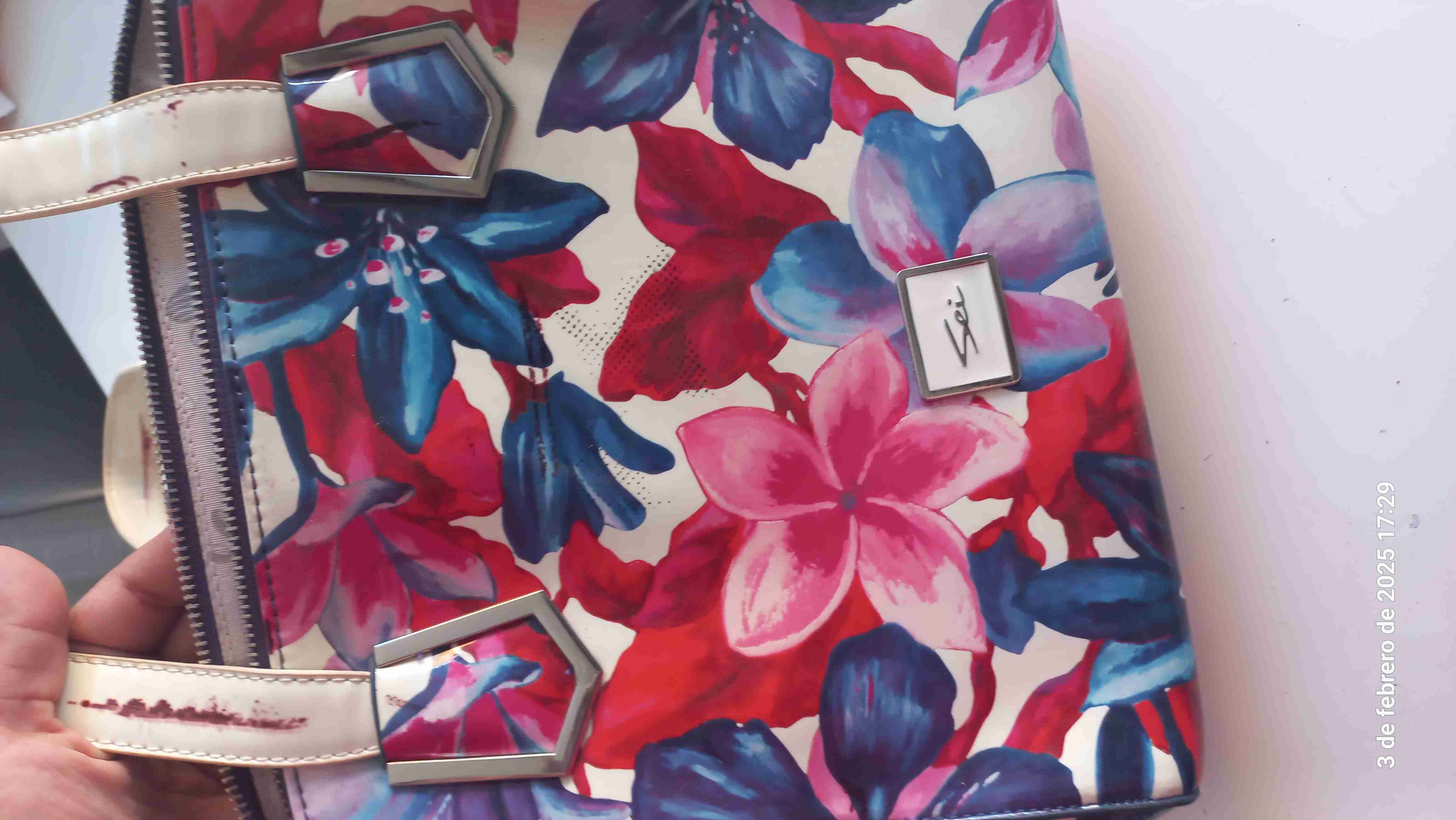 Cartera floral multicolor - miniatura 4