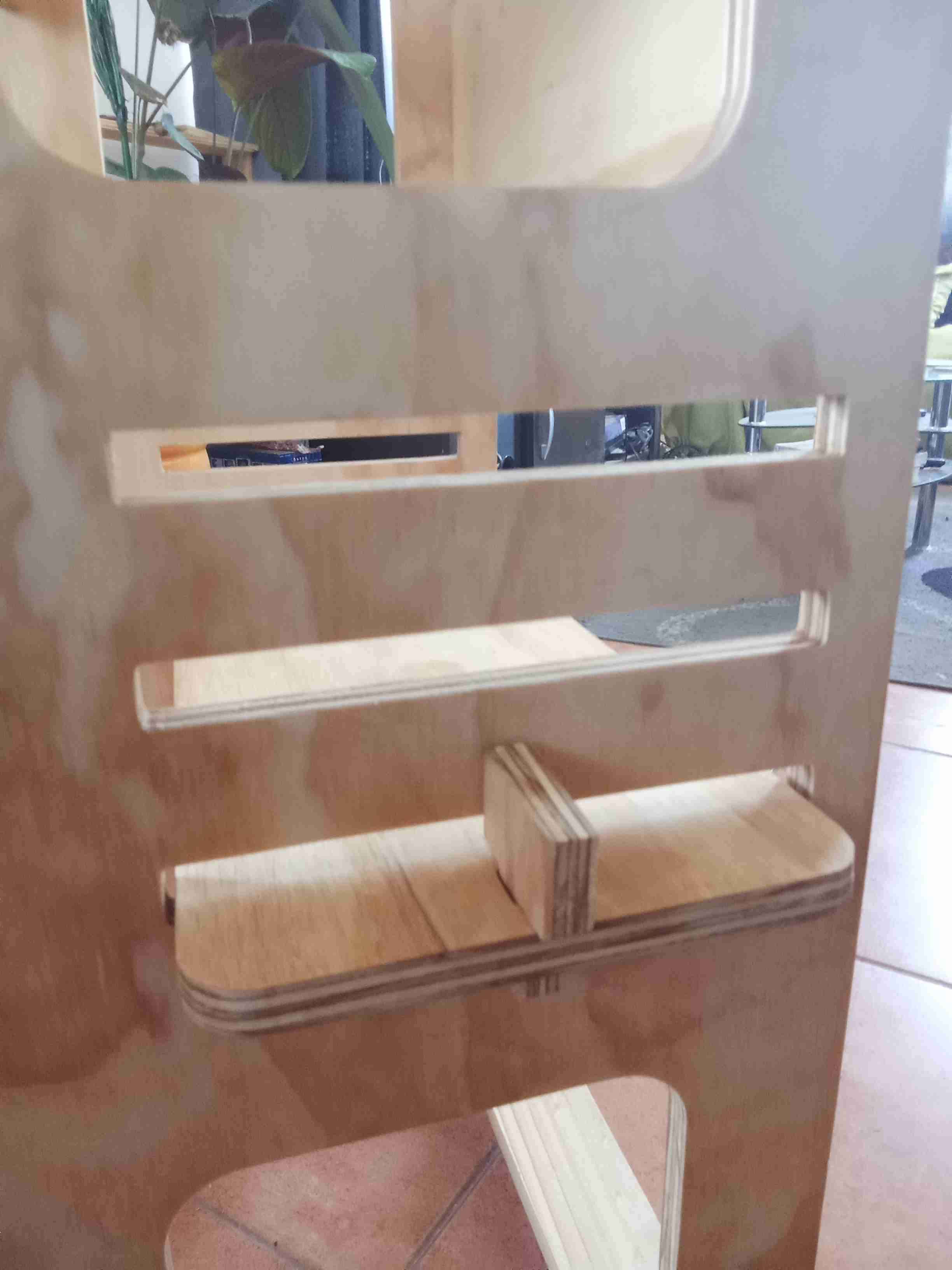 Torre de aprendizaje madera natural - 2