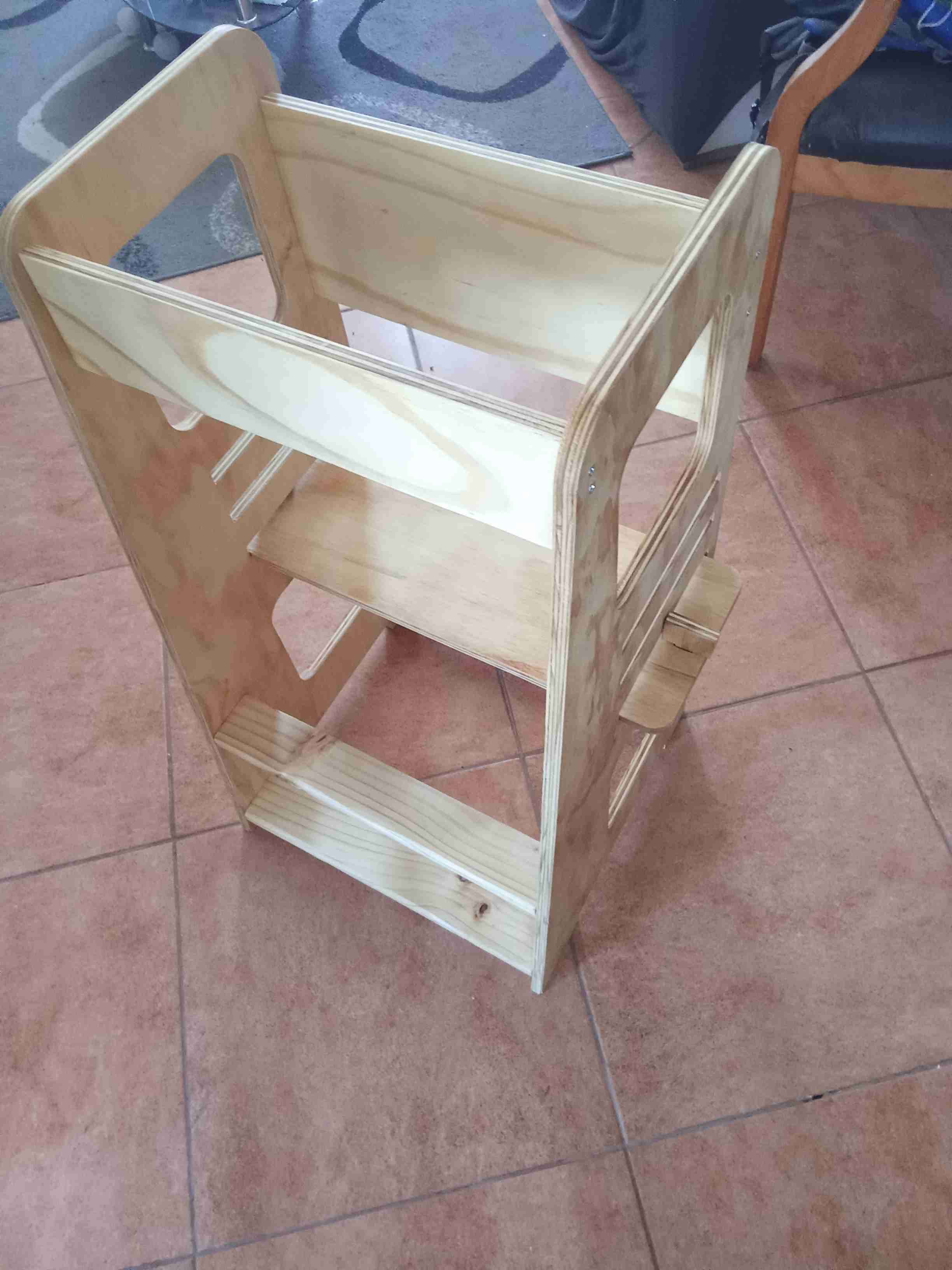 Torre de aprendizaje madera natural - 4