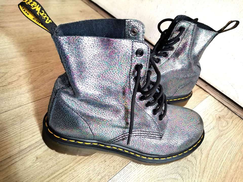 Botas Dr. Martens 1460 Pascal Iridescent Oil Leath - miniatura 3