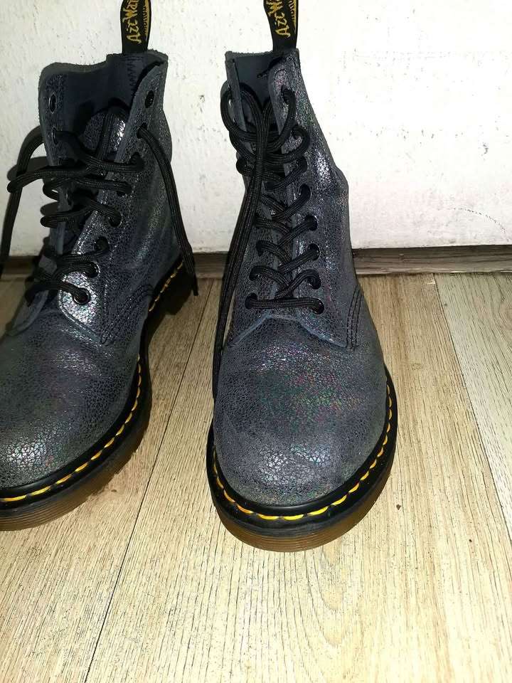 Botas Dr. Martens 1460 Pascal Iridescent Oil Leath - miniatura 4