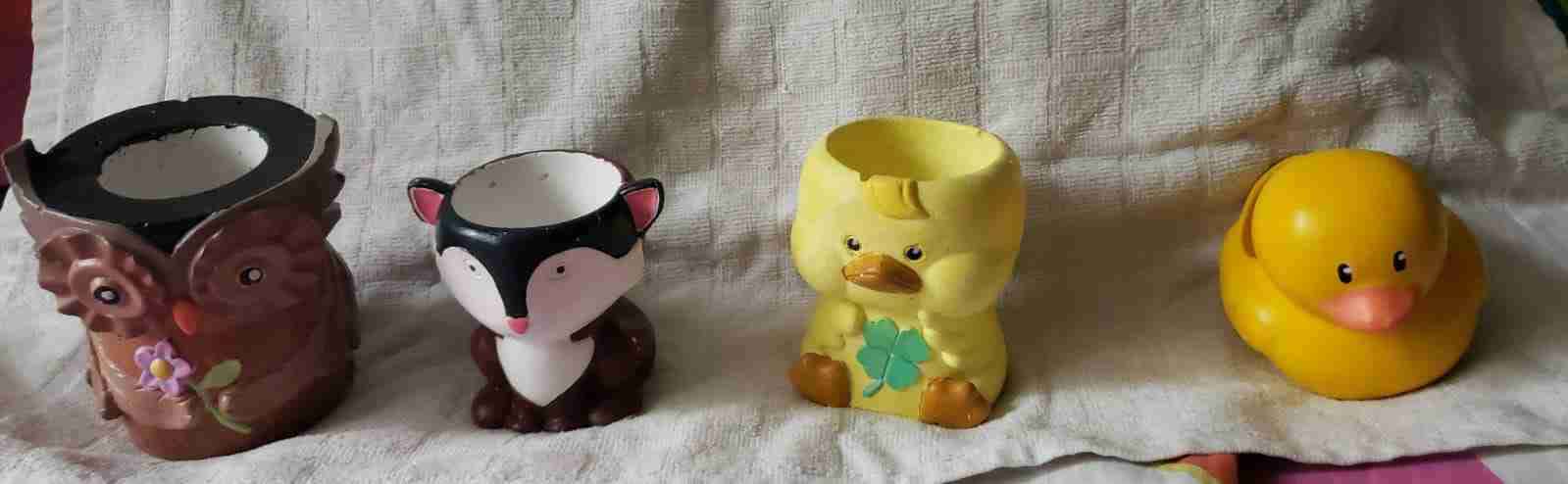 Maceteros decorativos de yeso. - miniatura 2