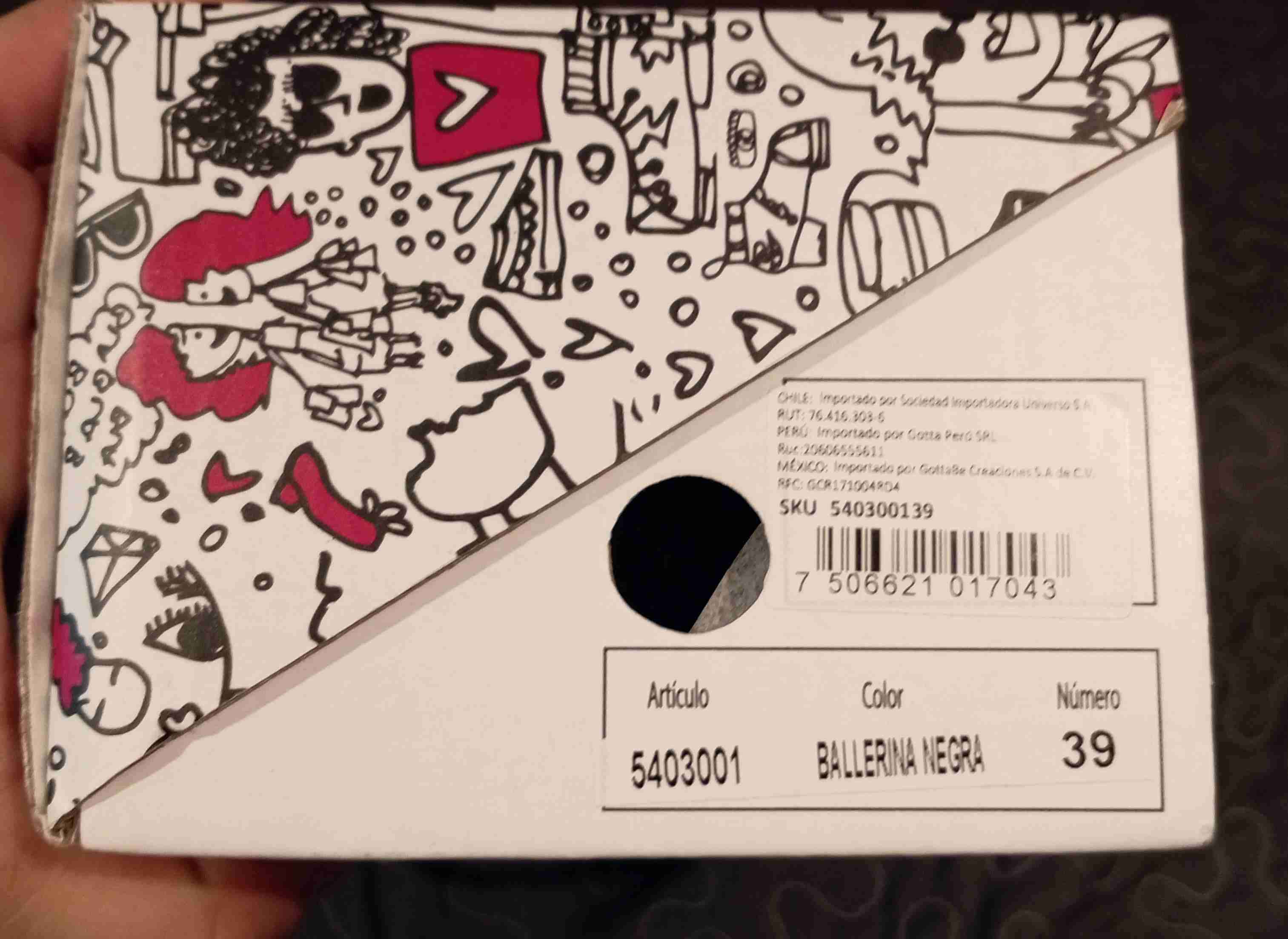 Zapatos planos Gotta negros talla 39 - miniatura 3