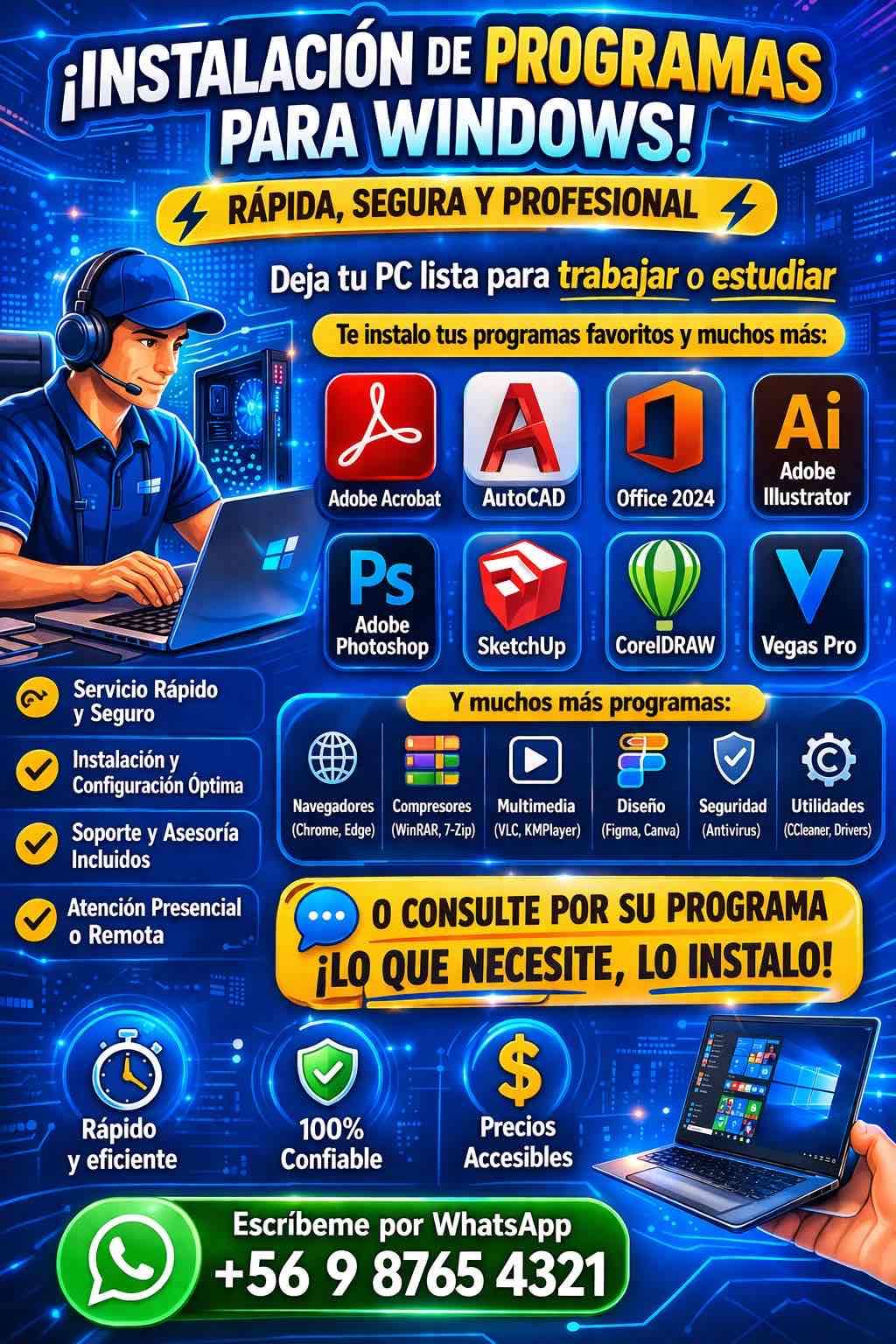 Servicio de instalación de programas