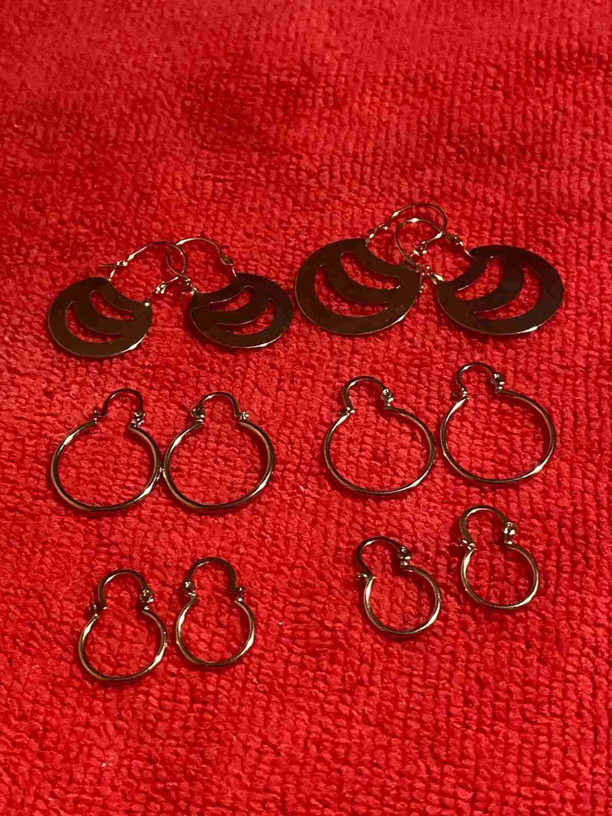 Aros de oro 14 kilates - 2