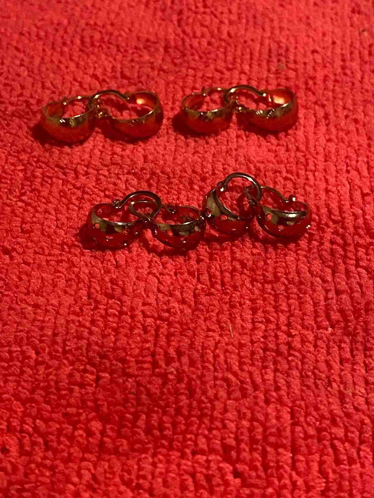 Aros de oro 14 kilates - 3