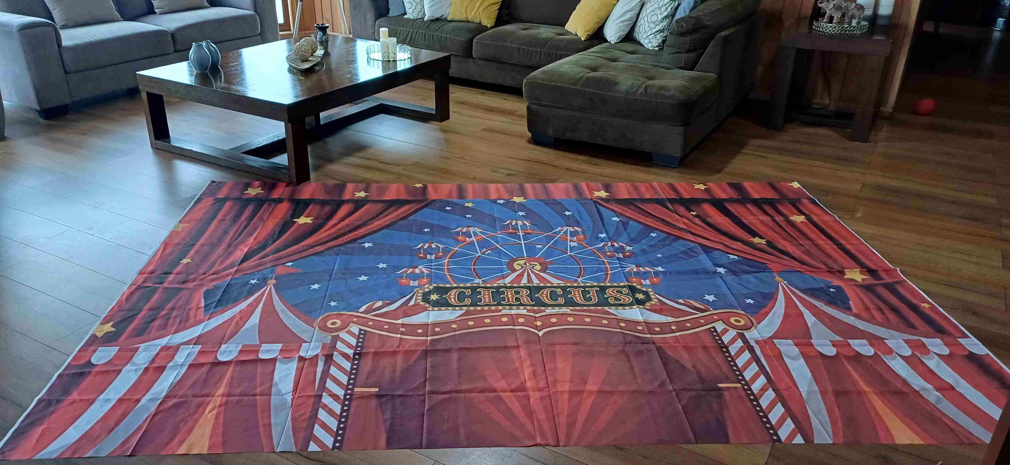 Telón de fondo circo colorido - miniatura 3