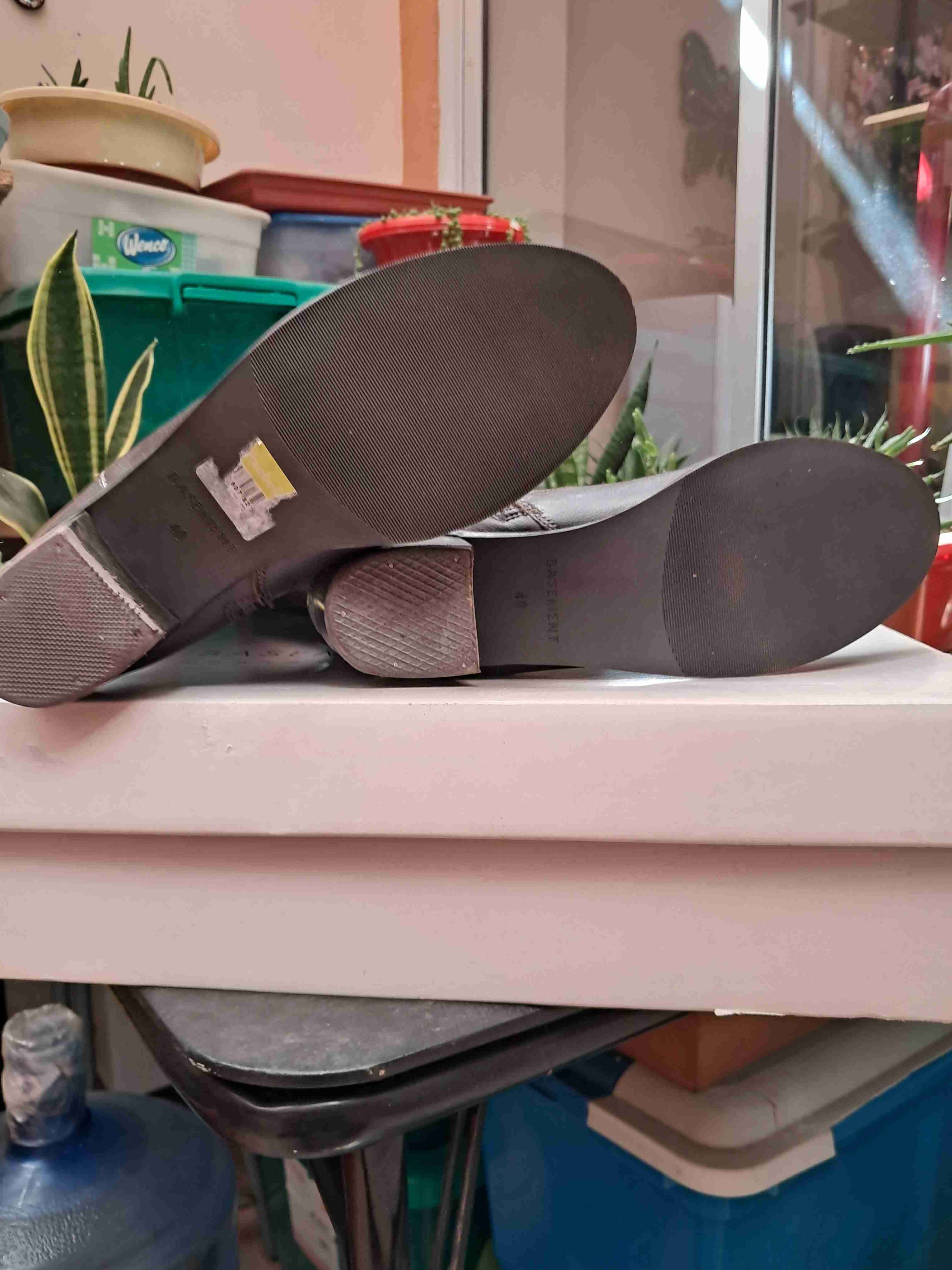 Botas de cuero marrón Basement - miniatura 3