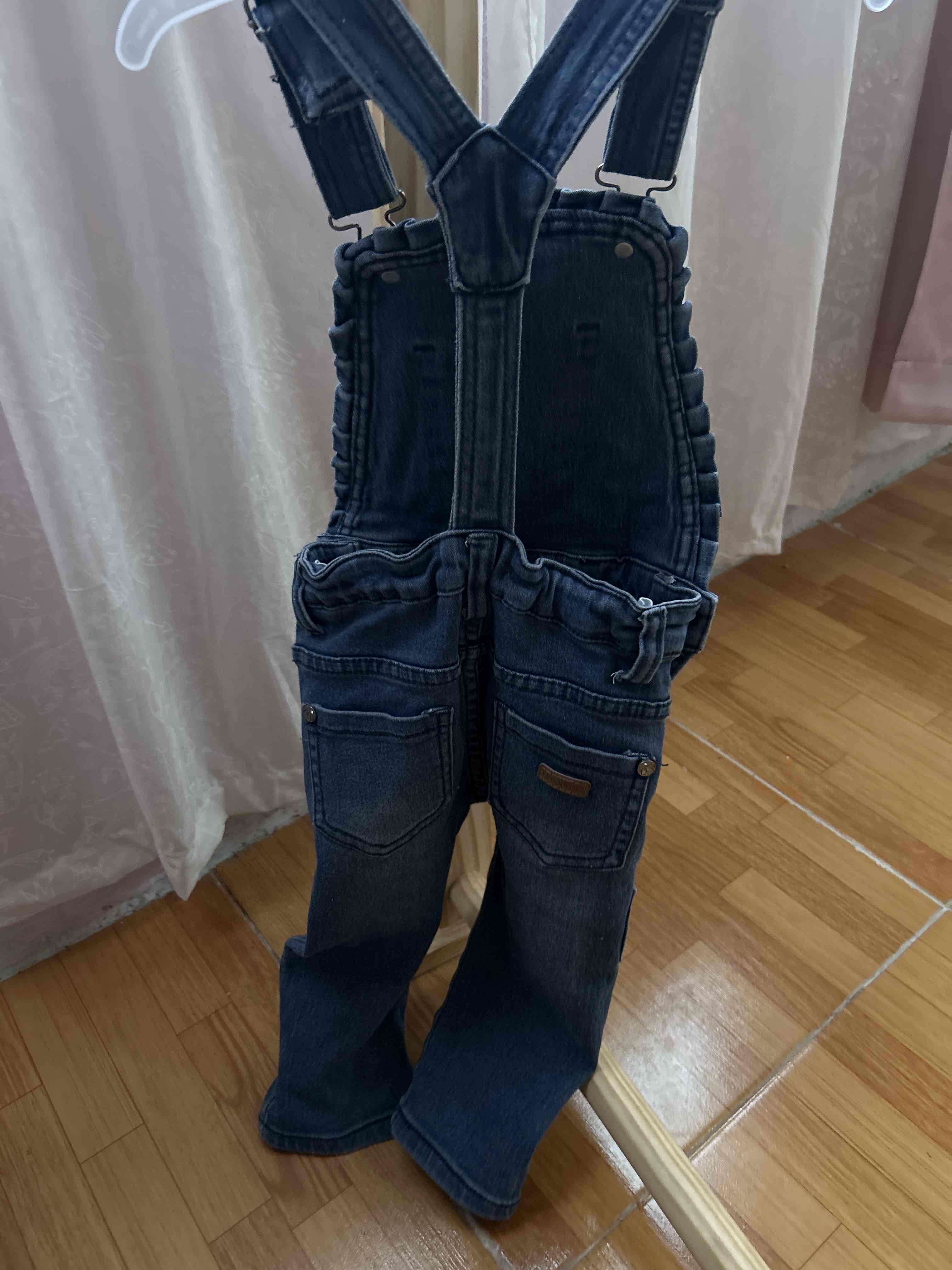 Overol de mezclilla infantil patchwork Limonada - miniatura 2