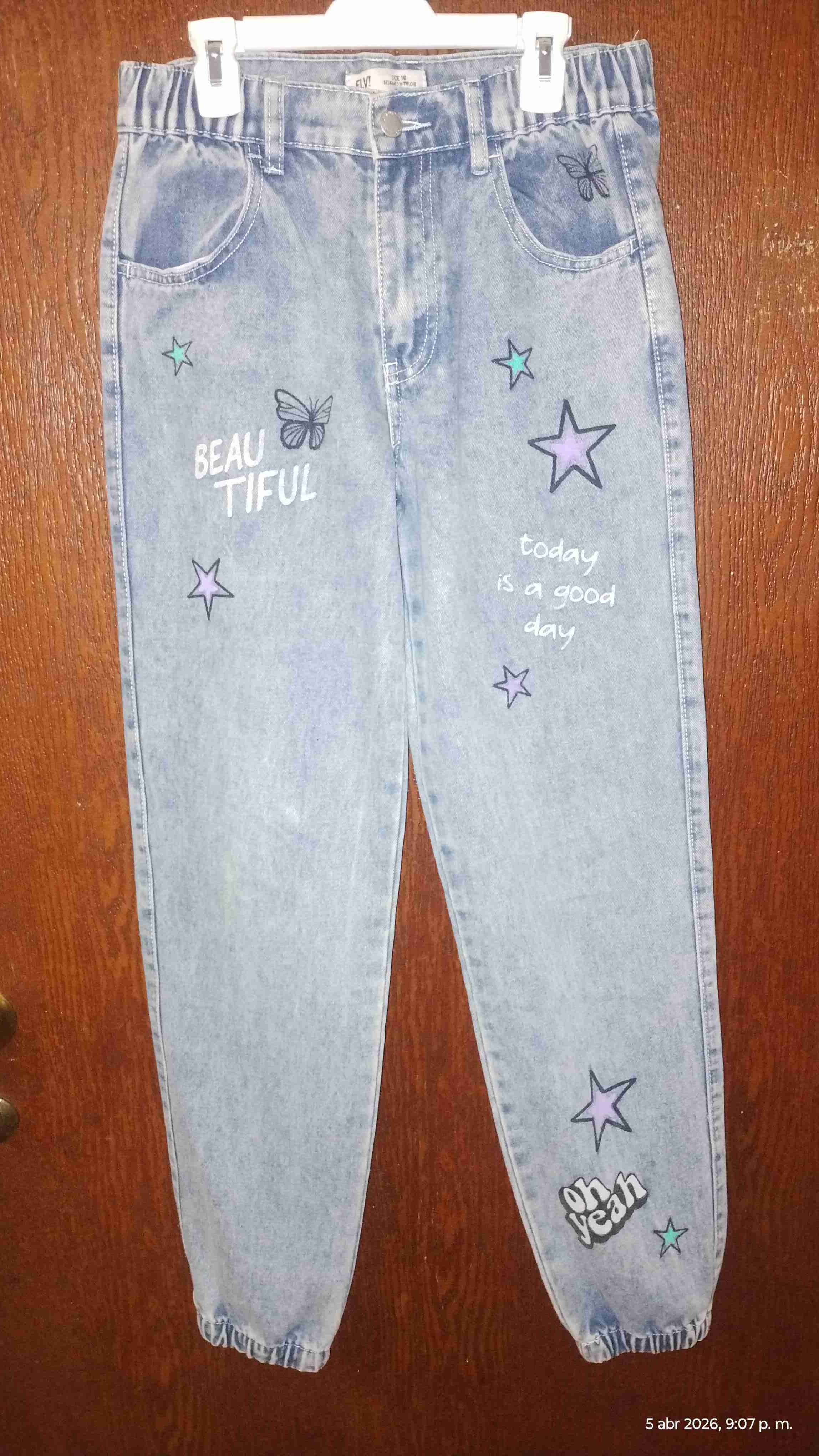 Pantalones cargo beige y gris para mujer - miniatura 5