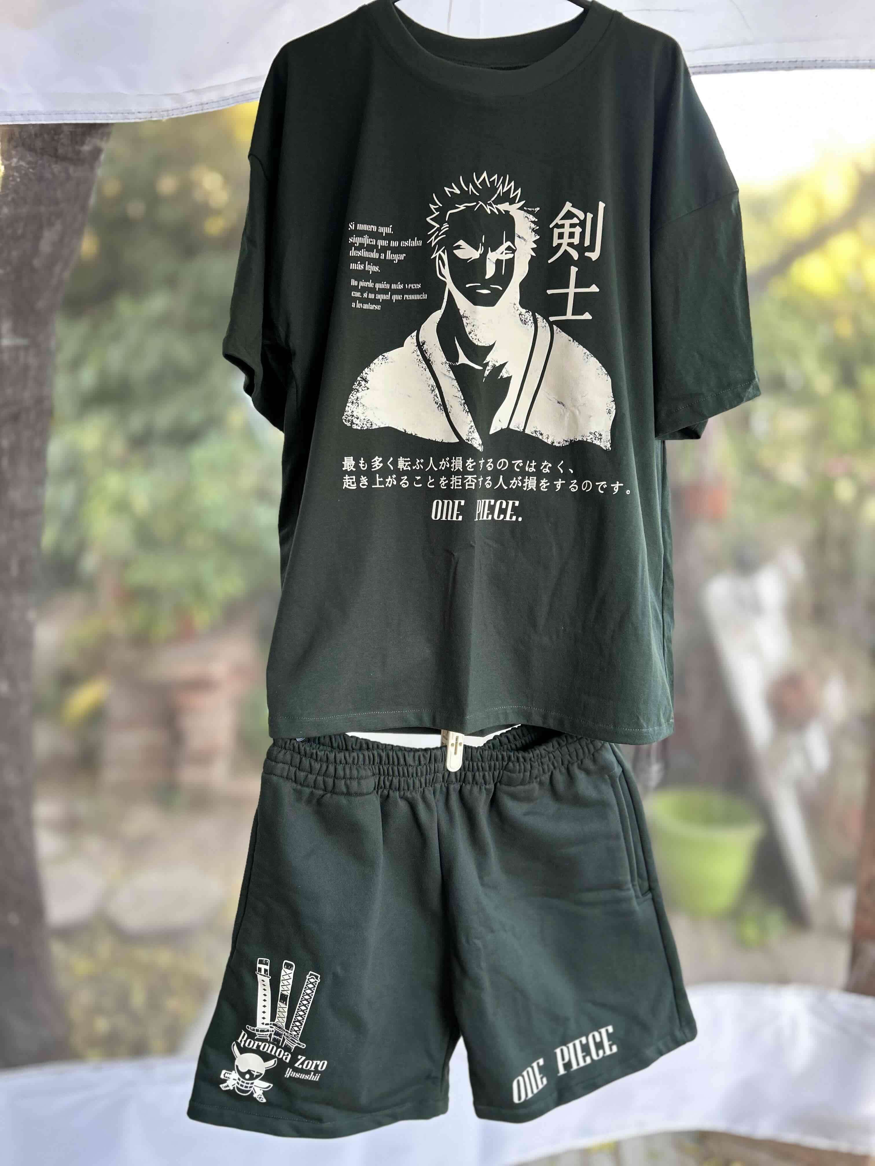 Conjunto One Piece - Zoro verde oscuro - miniatura 6