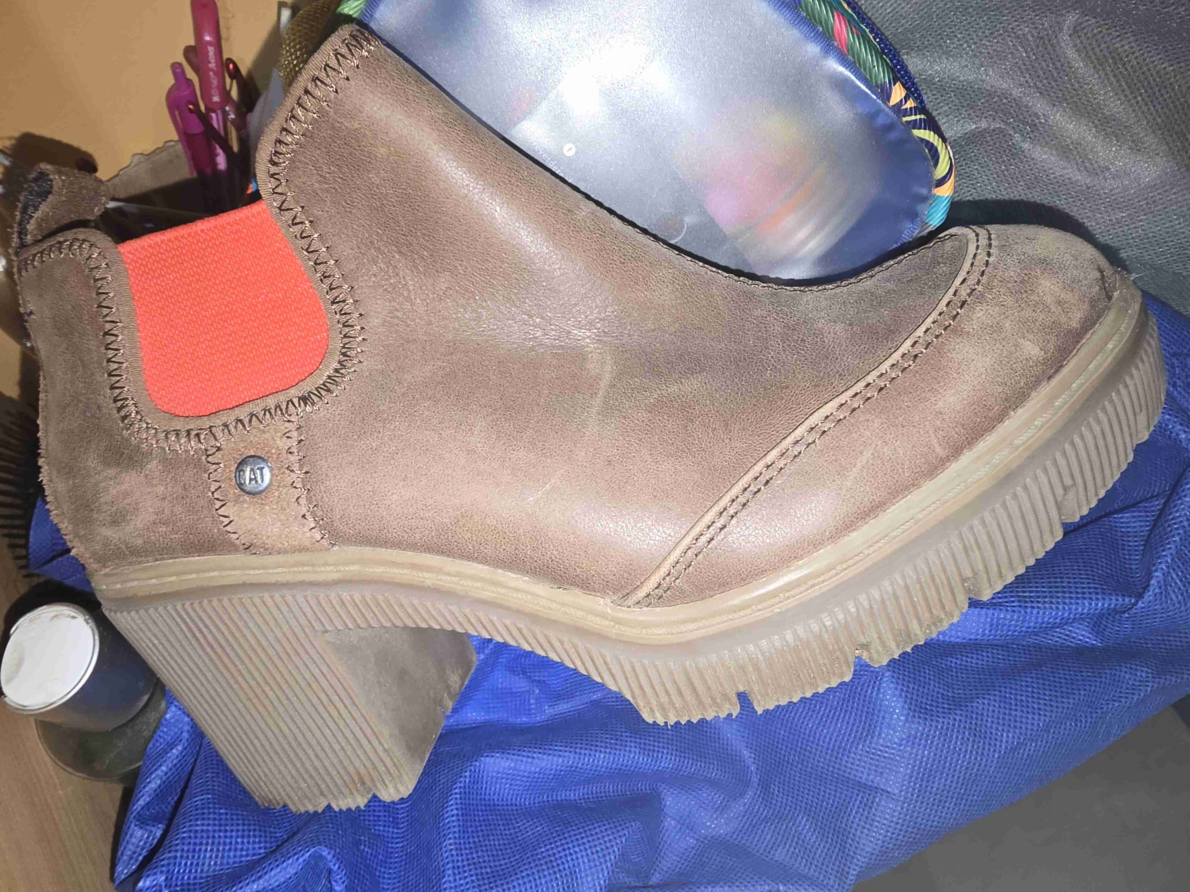 Botines café con tacón - miniatura 4