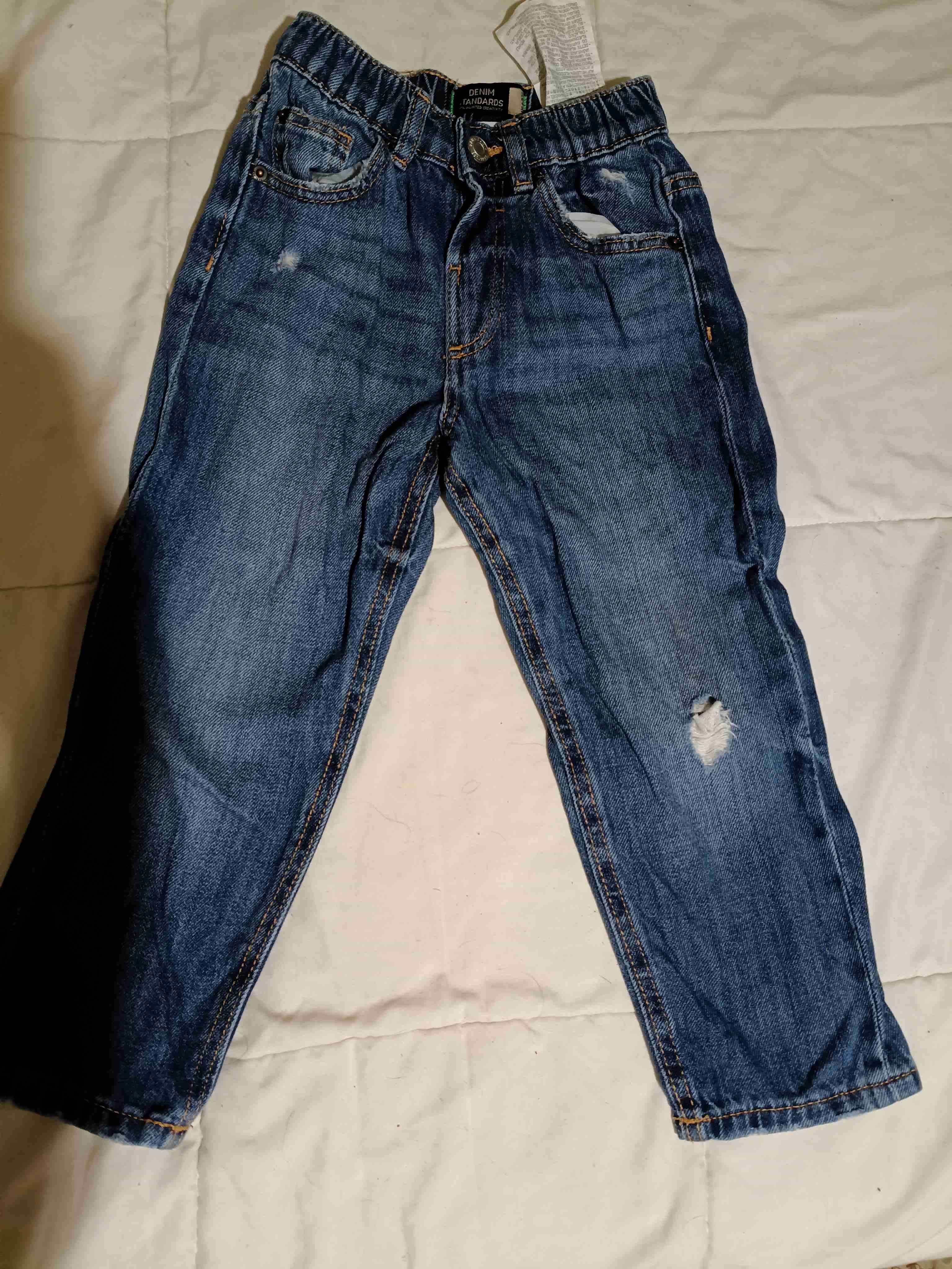 Jeans de niño azul desgastado - 1