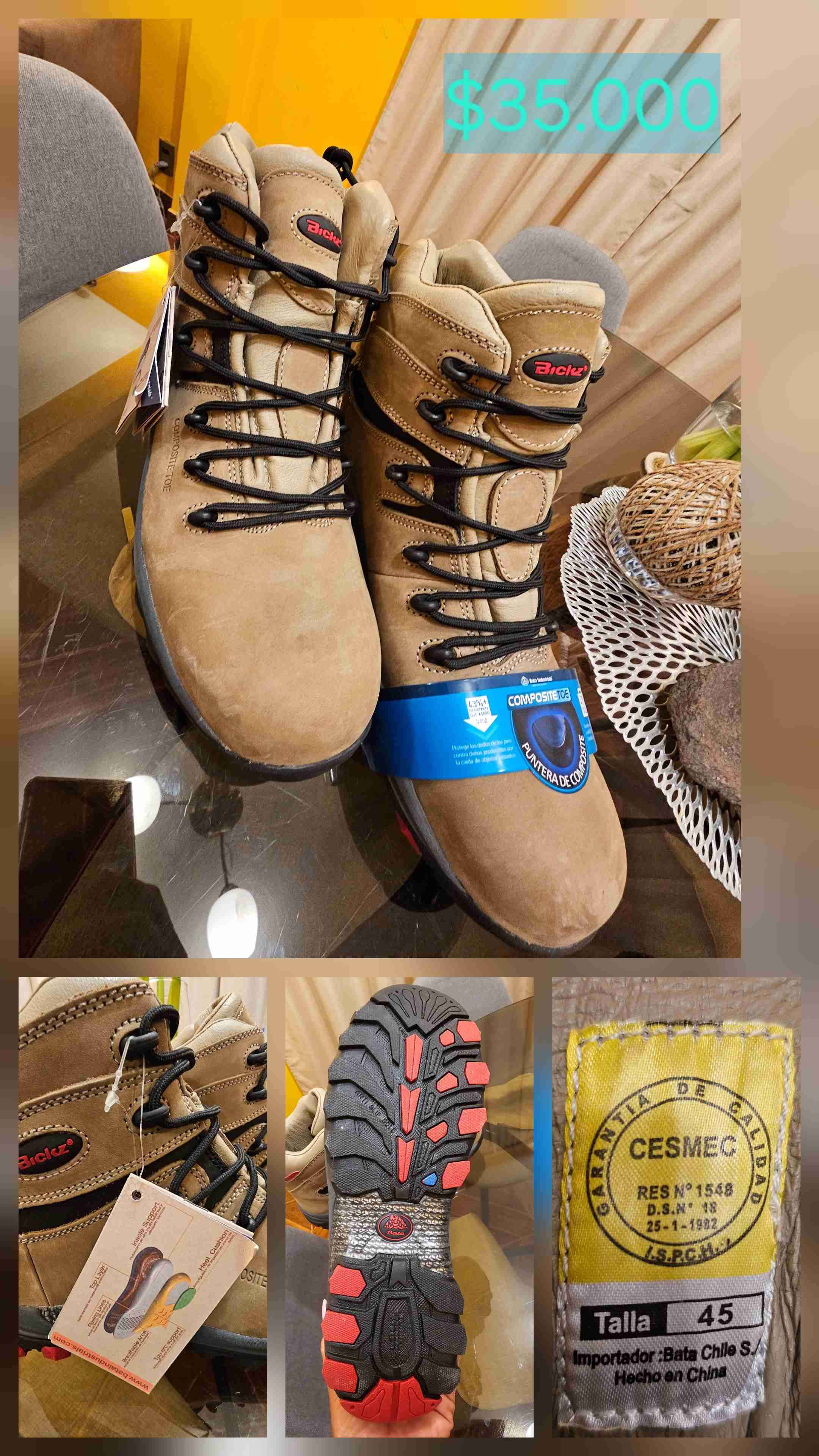 Botas de seguridad nuevas beige - 6