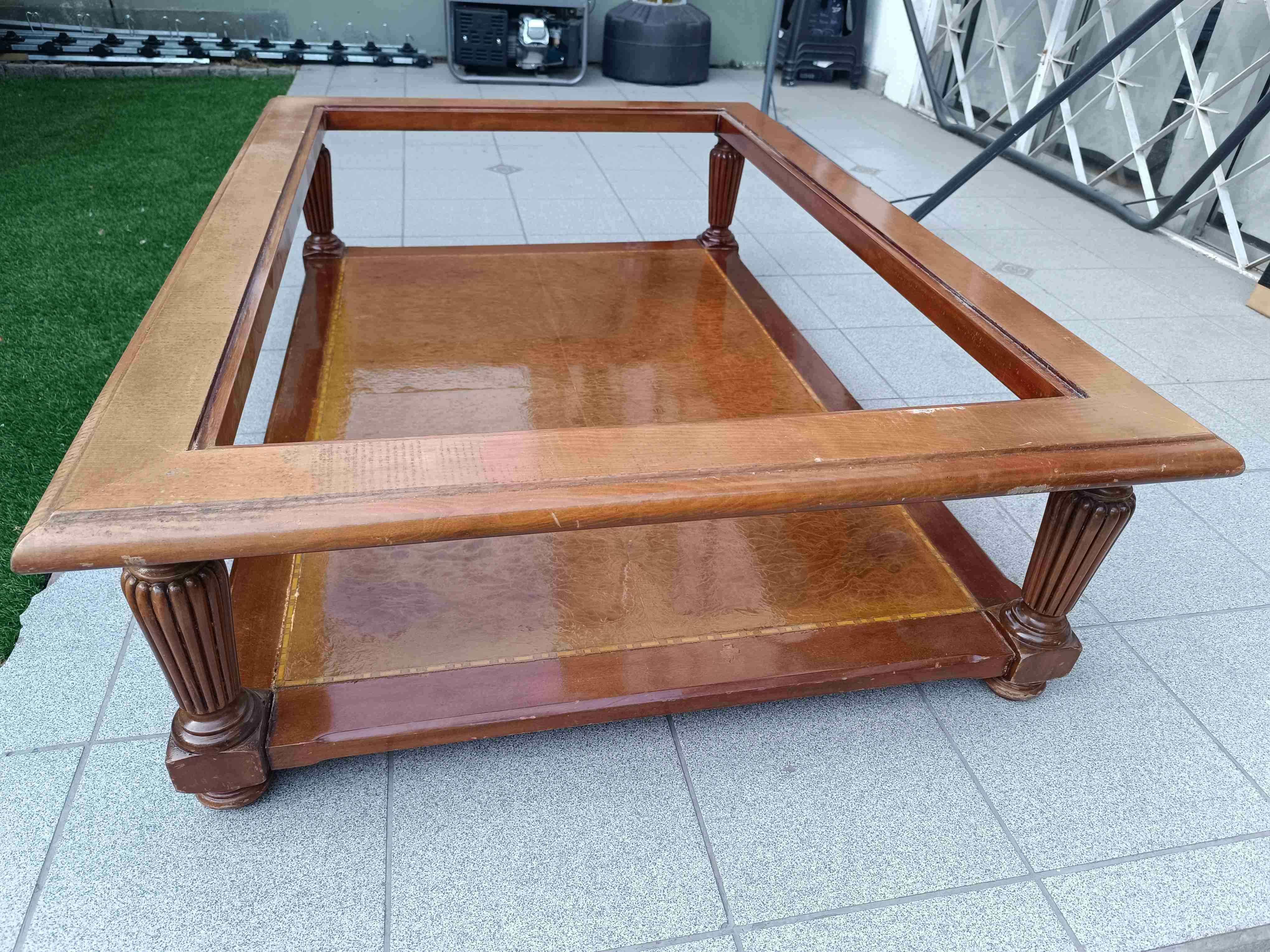 Mesa de centro de madera caoba - miniatura 1