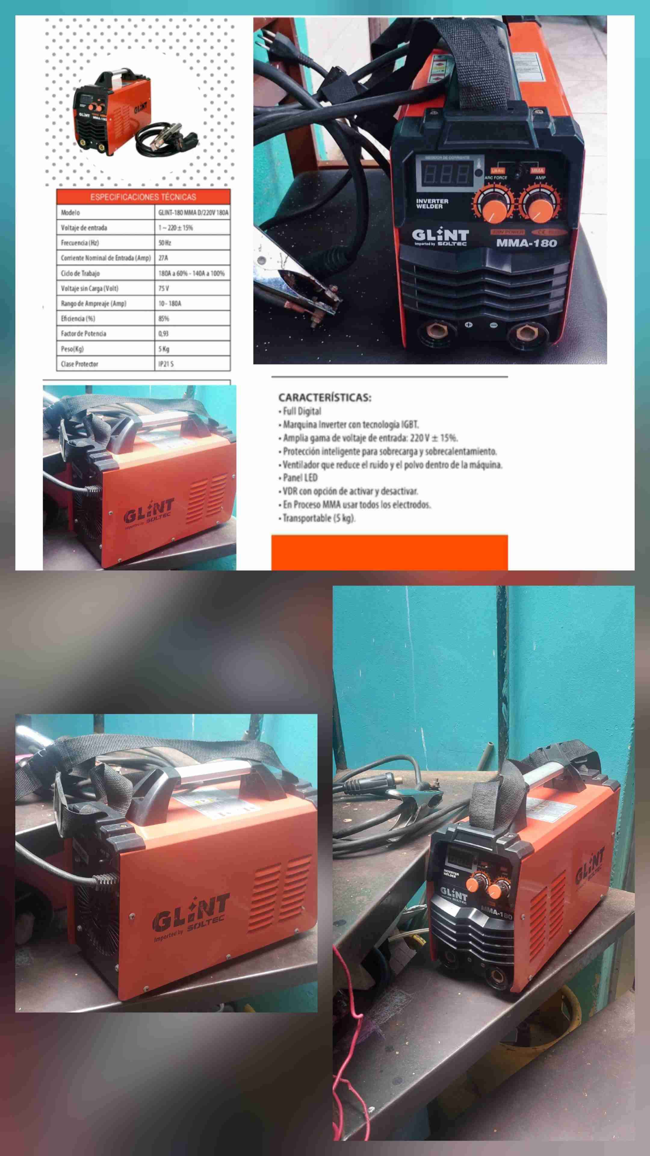 Soldadora inverter GLINT MMA-180
