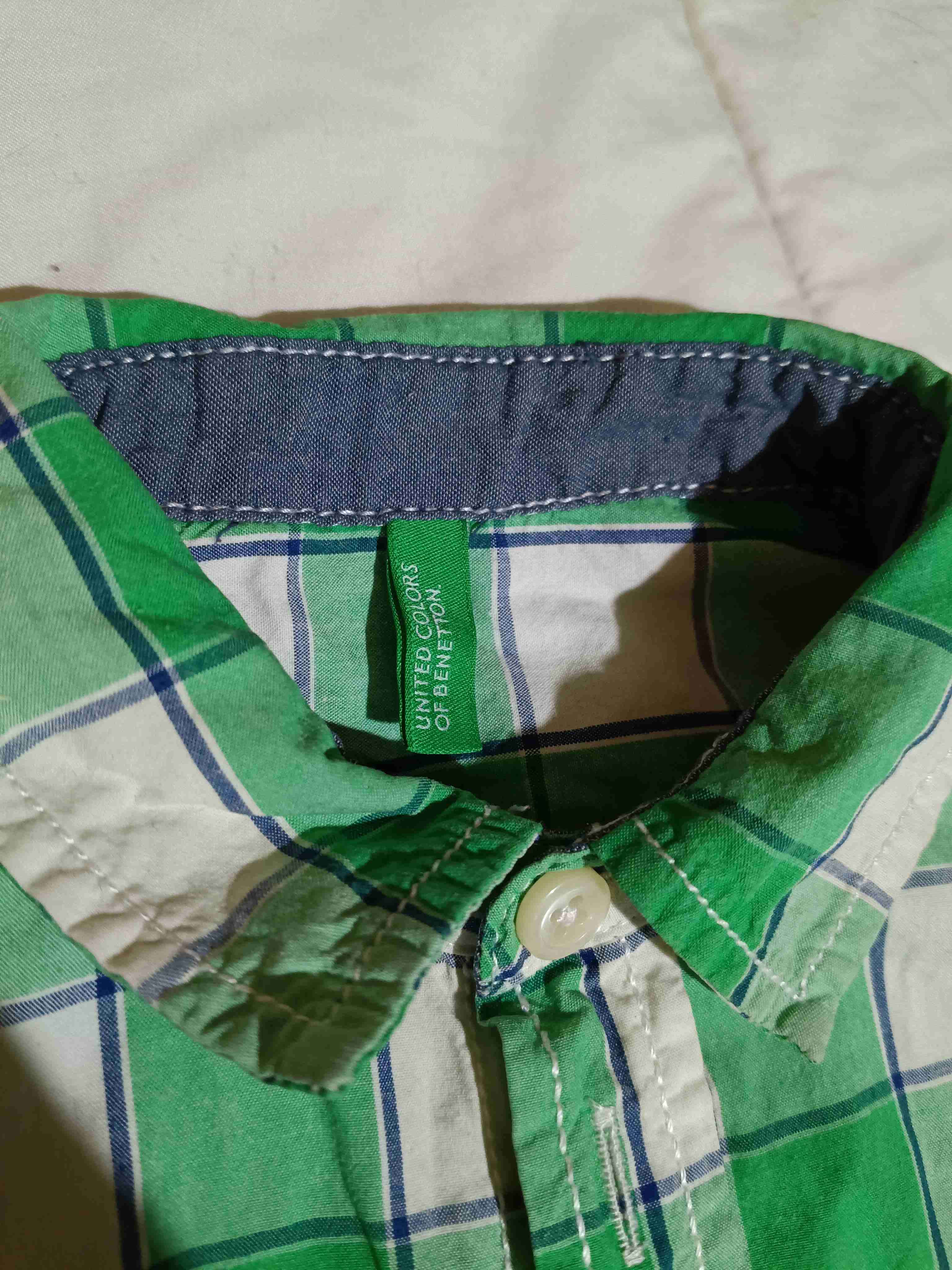 Camisa a cuadros verde para niño - 2