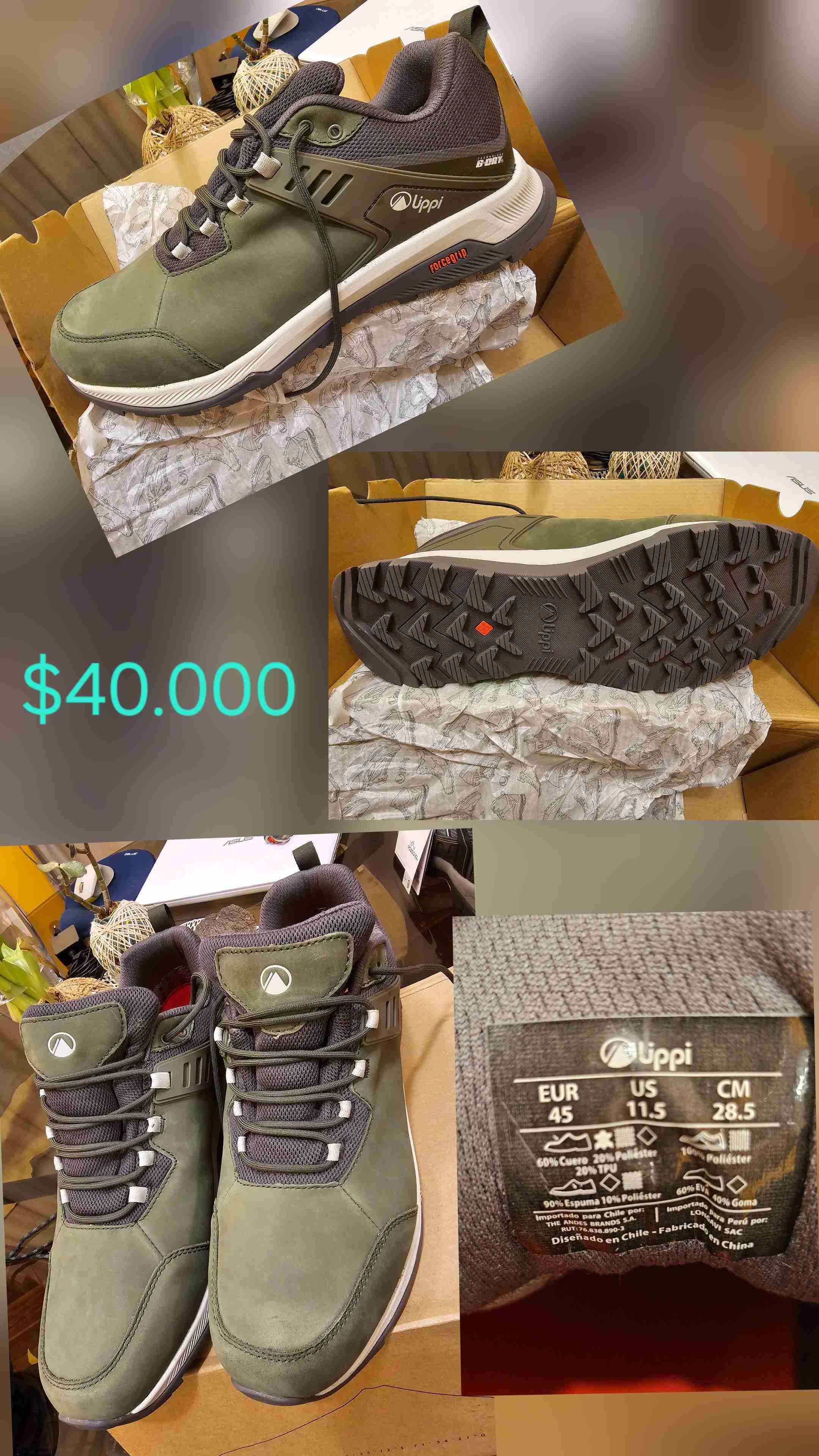 Zapatillas Outdoor marca Lippi verde oliva - miniatura 6