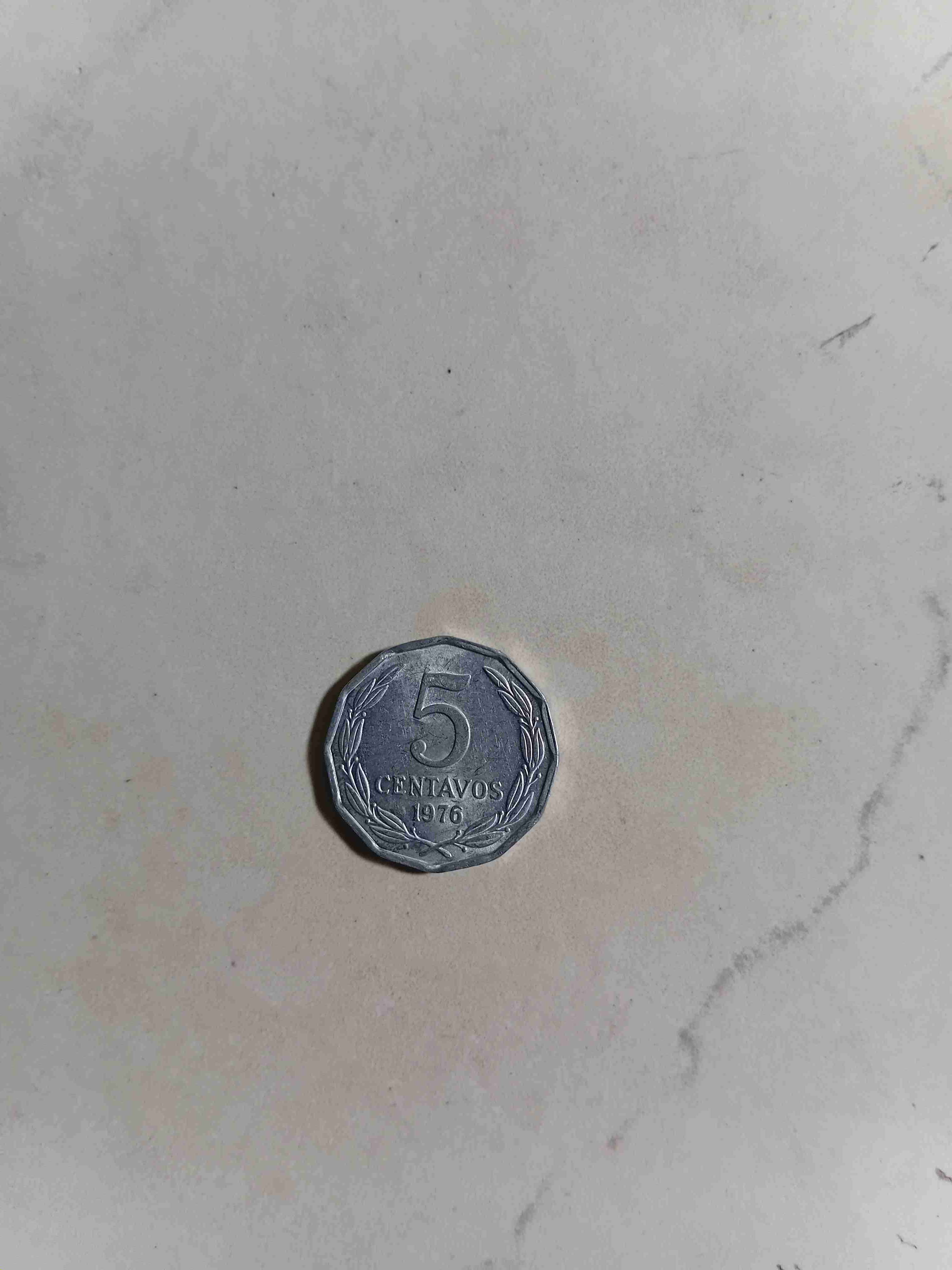 Moneda 5 centavos 1976 - 1