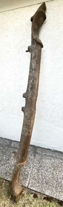 Yugo antiguo de madera rústica - miniatura 1