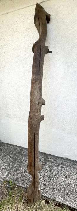 Yugo antiguo de madera rústica - miniatura 2