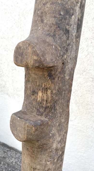 Yugo antiguo de madera rústica - miniatura 5