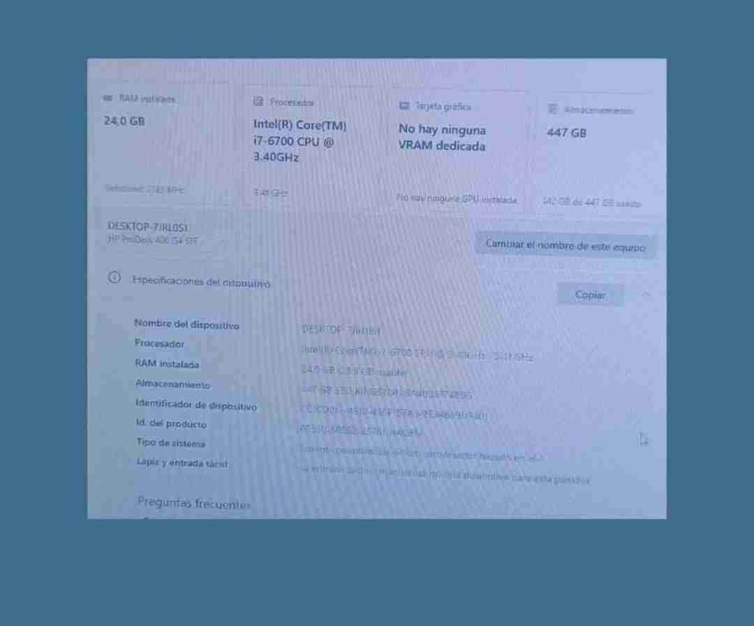 Computador de escritorio HP Prodesk - 3