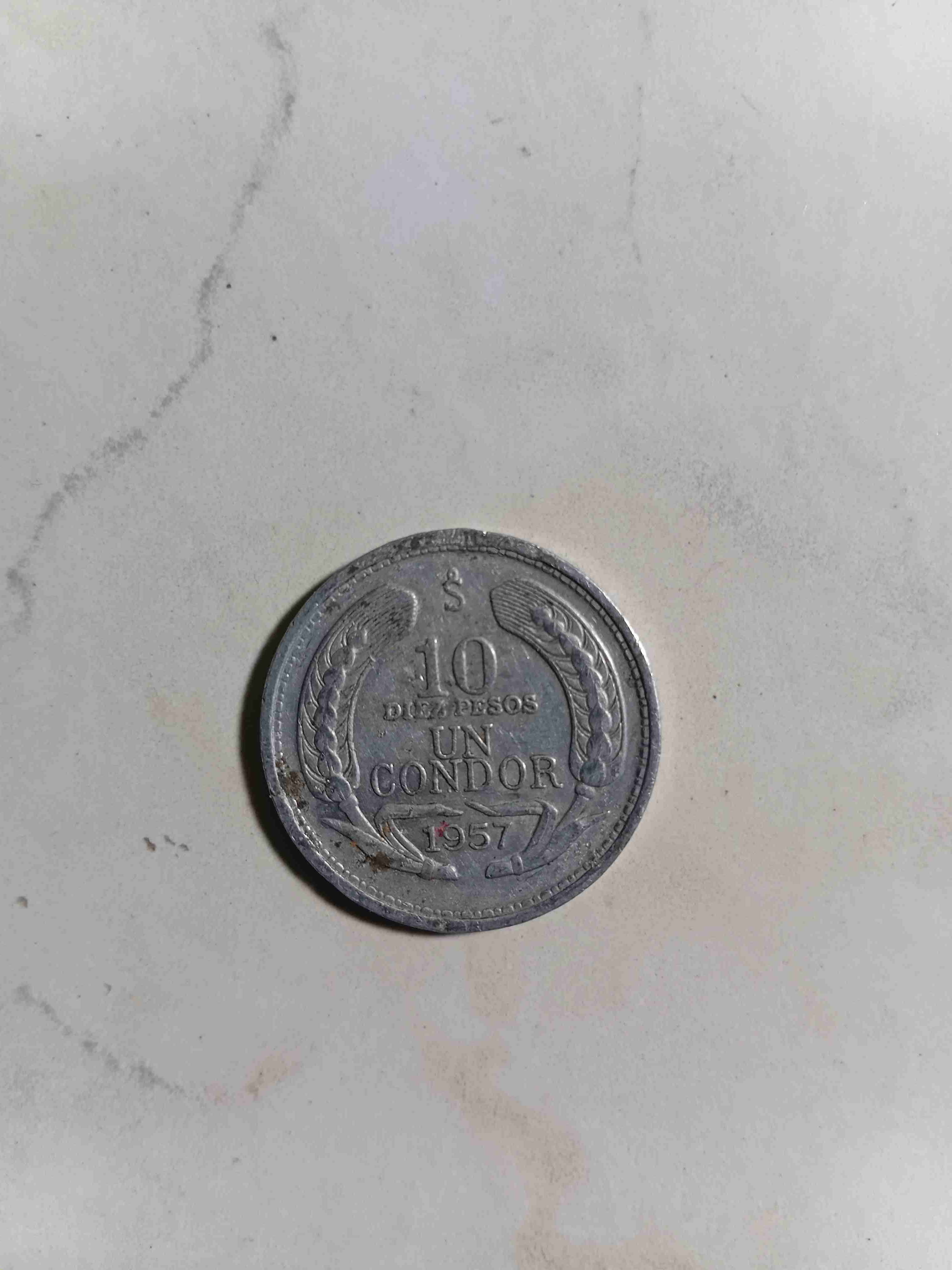 Moneda 10 pesos 1957 - 1