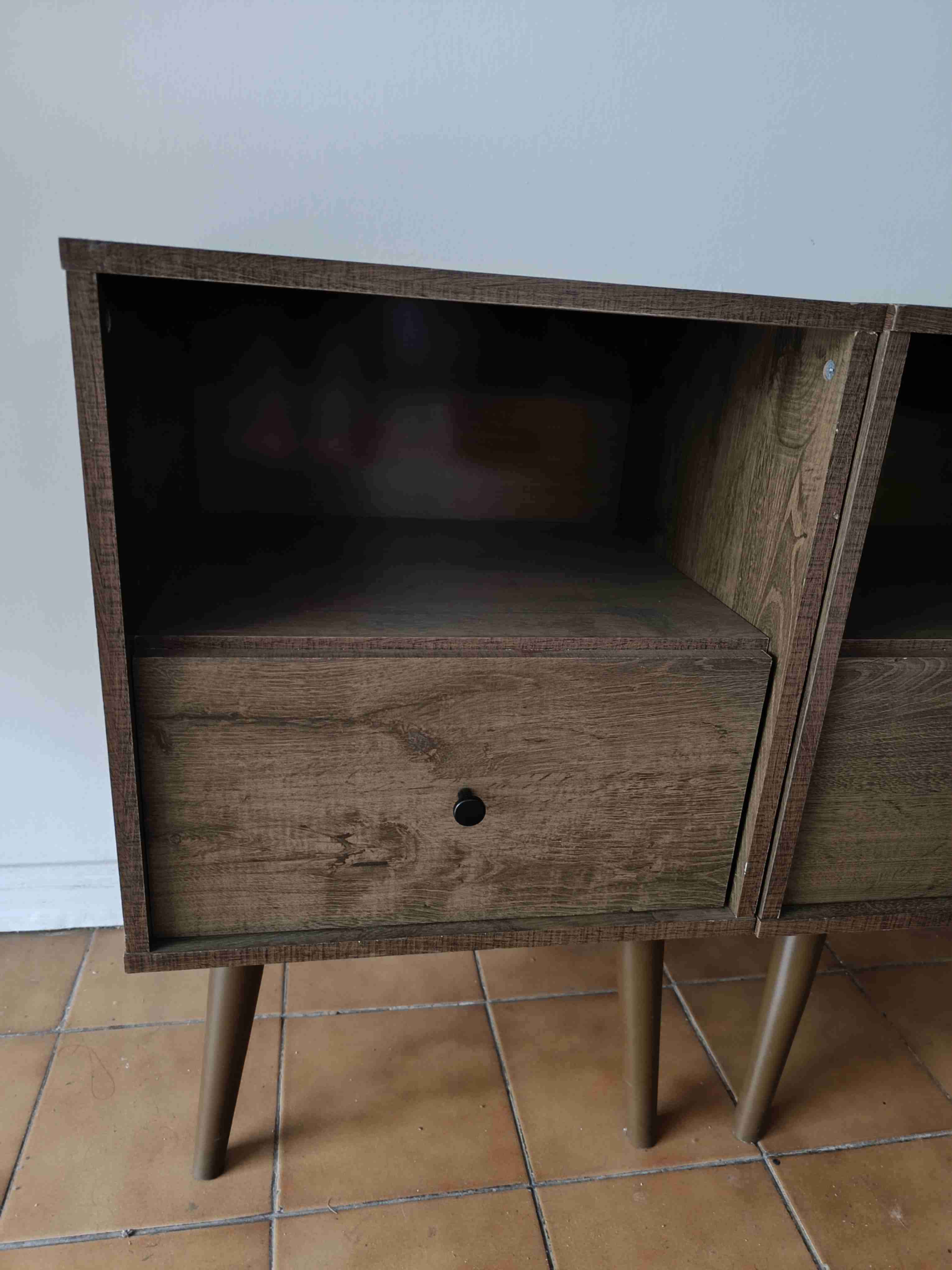 Veladores de madera rústico - miniatura 2