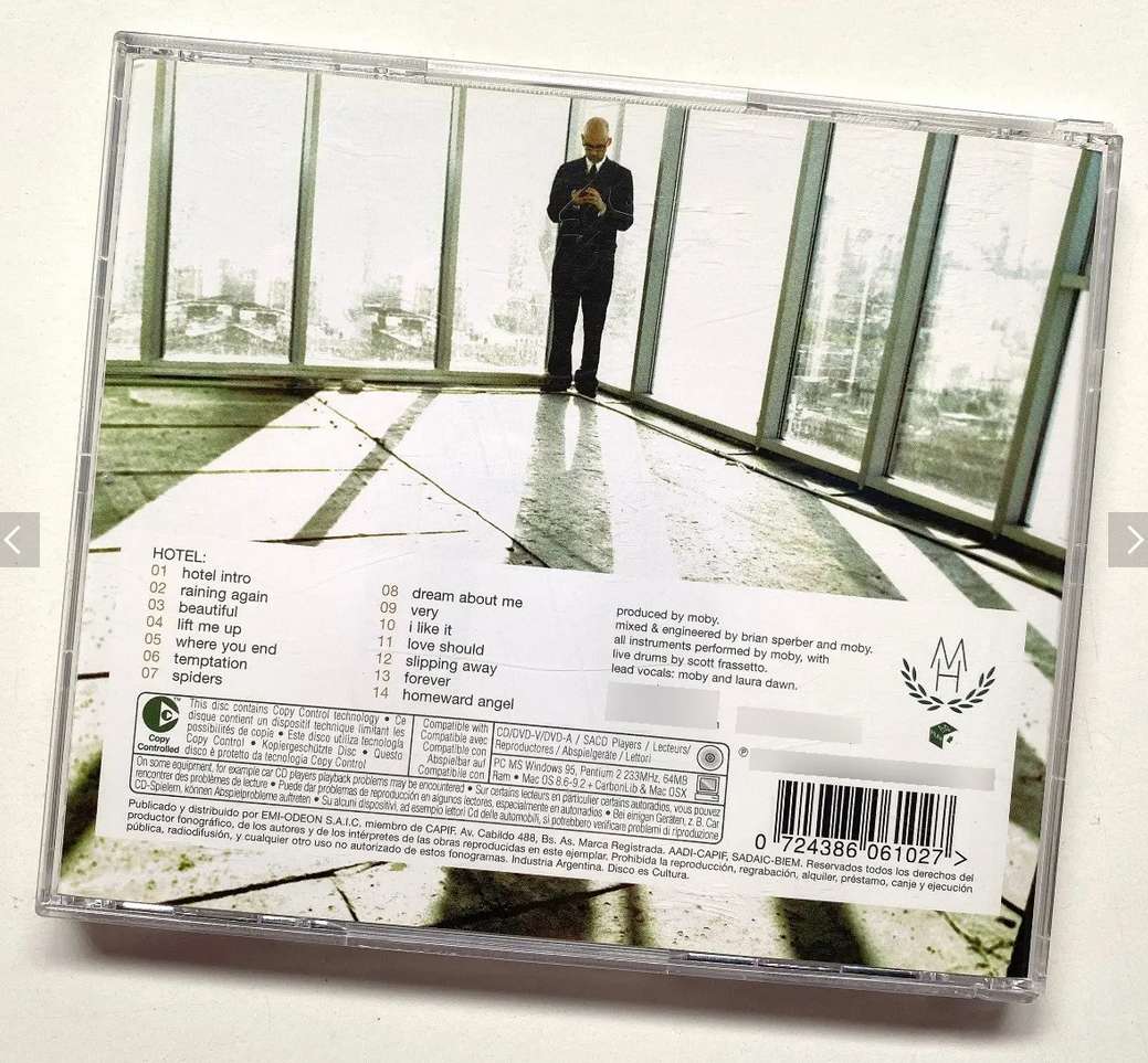 CD álbum Moby Hotel - miniatura 2