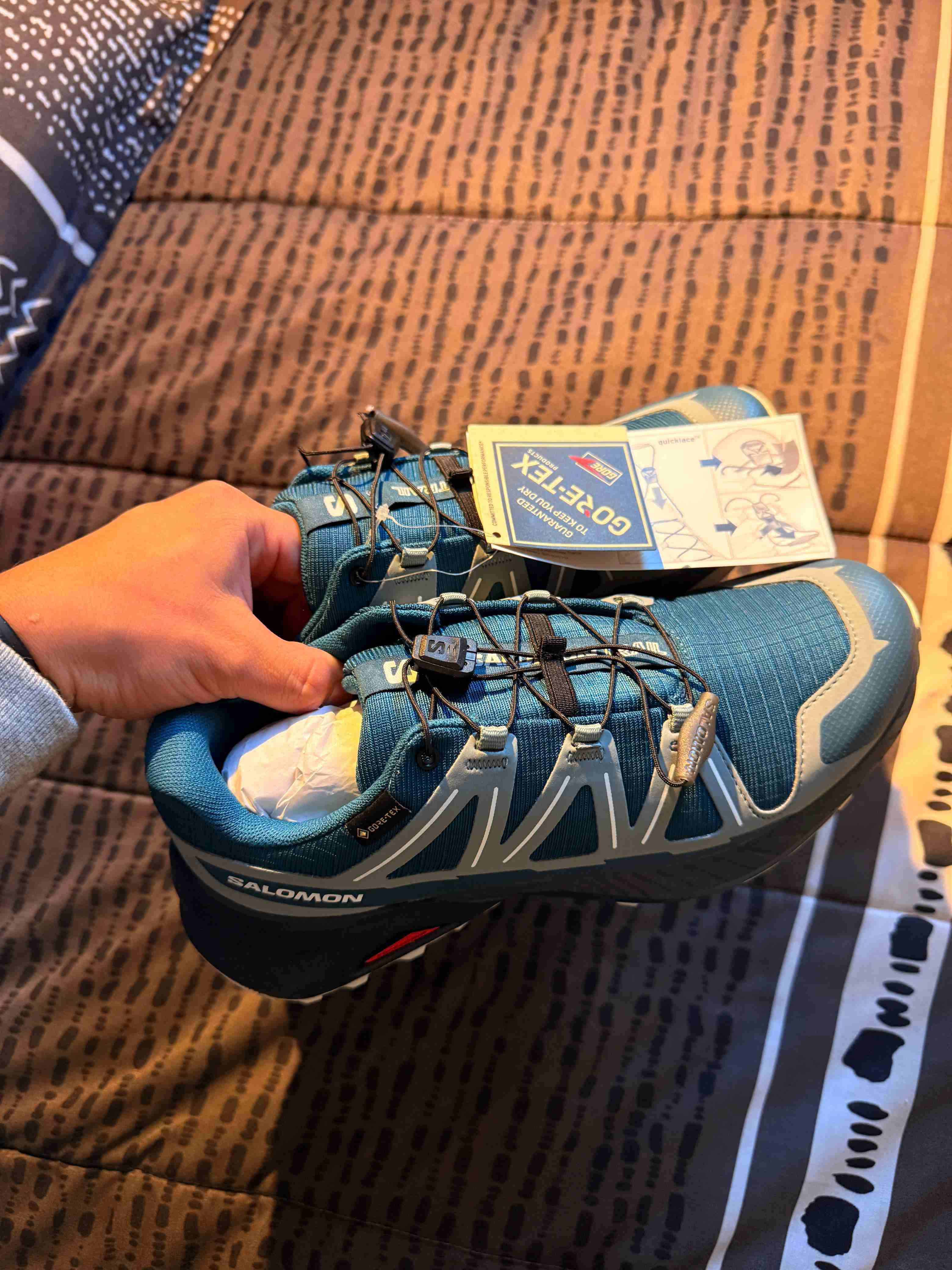 Zapatillas Salomon Gore-Tex azules MUJER - miniatura 1