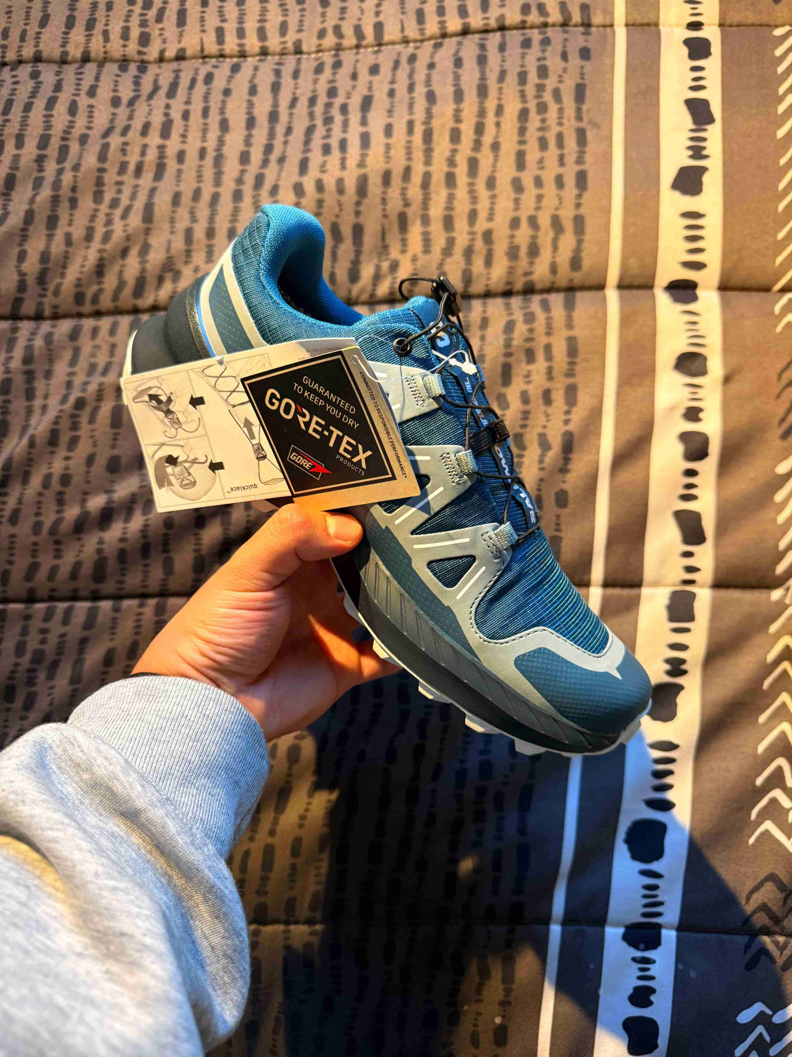 Zapatillas Salomon Gore-Tex azules MUJER - miniatura 3