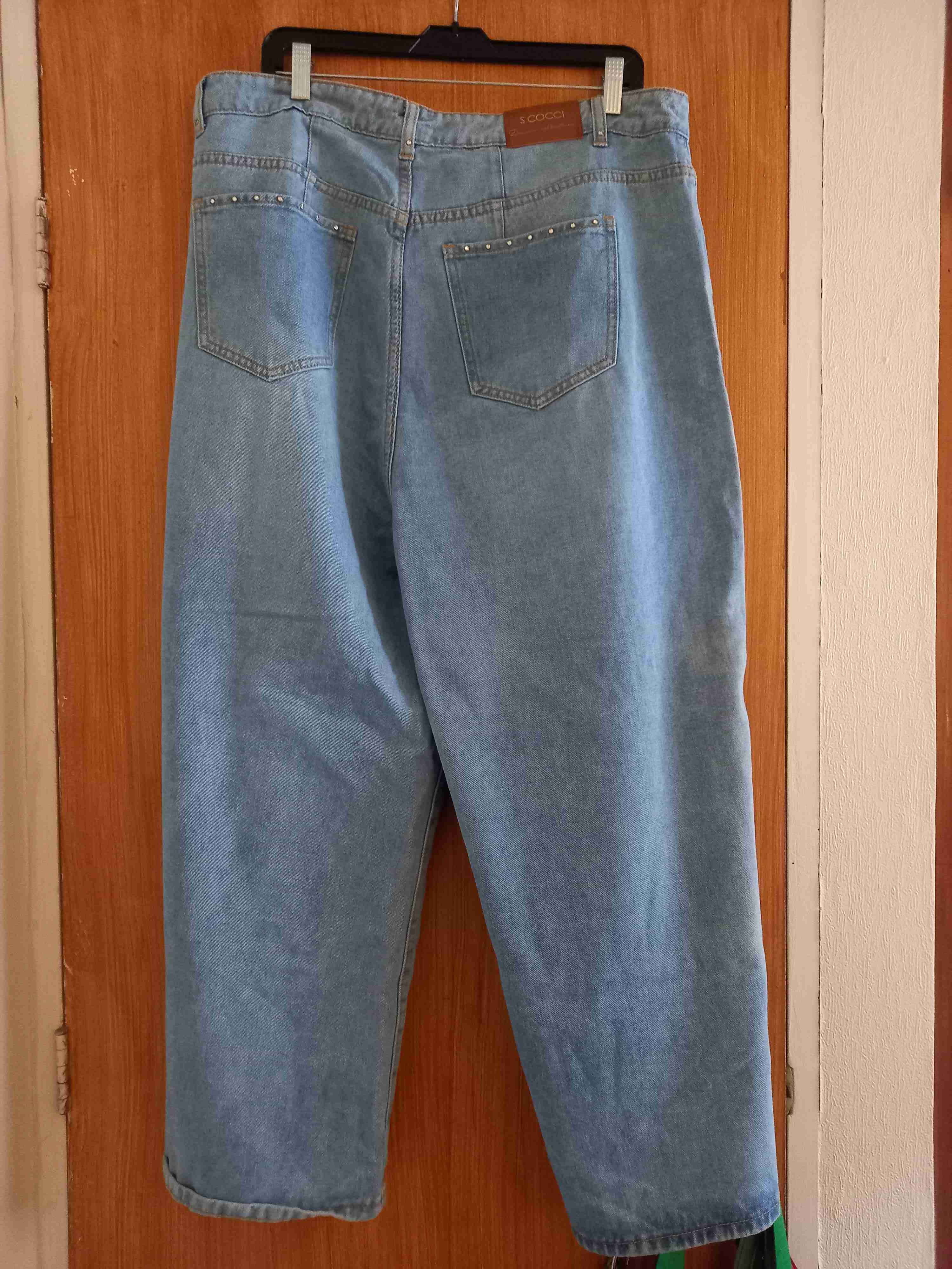 Jeans anchos azul claro - 2