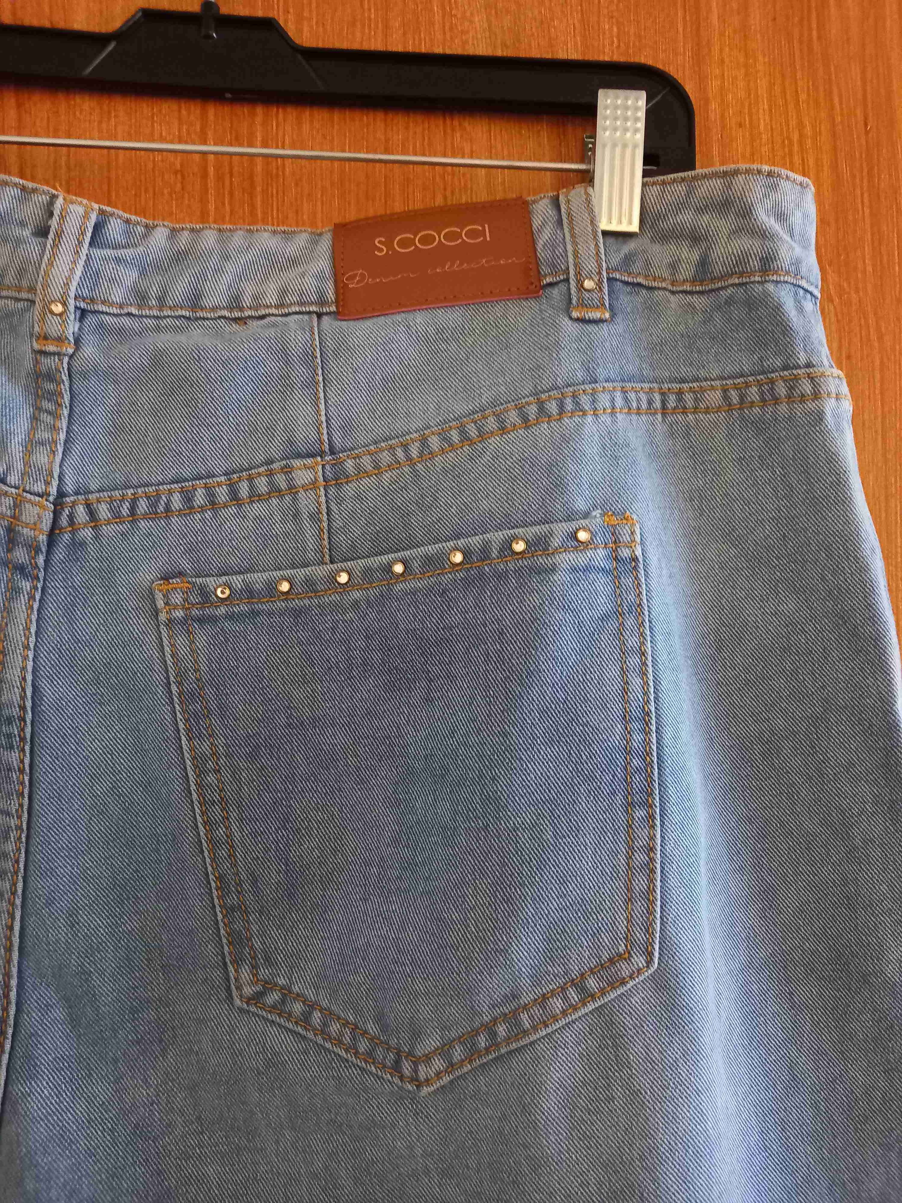 Jeans anchos azul claro - 4