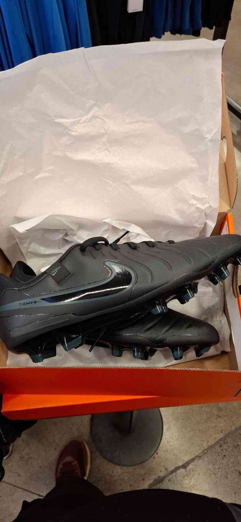 Zapatos de fútbol negros Nike Tiempo Legend - miniatura 1