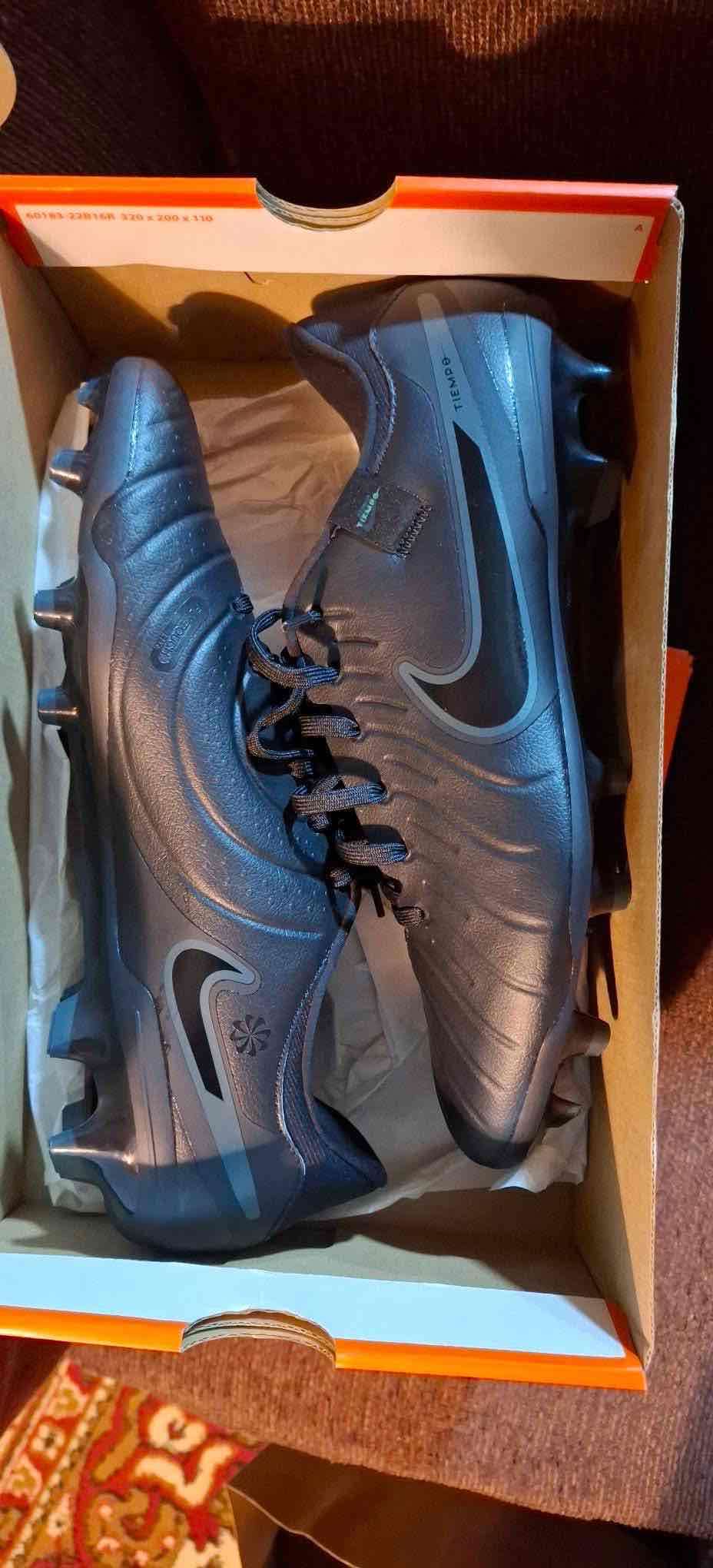 Zapatos de fútbol negros Nike Tiempo Legend - miniatura 2