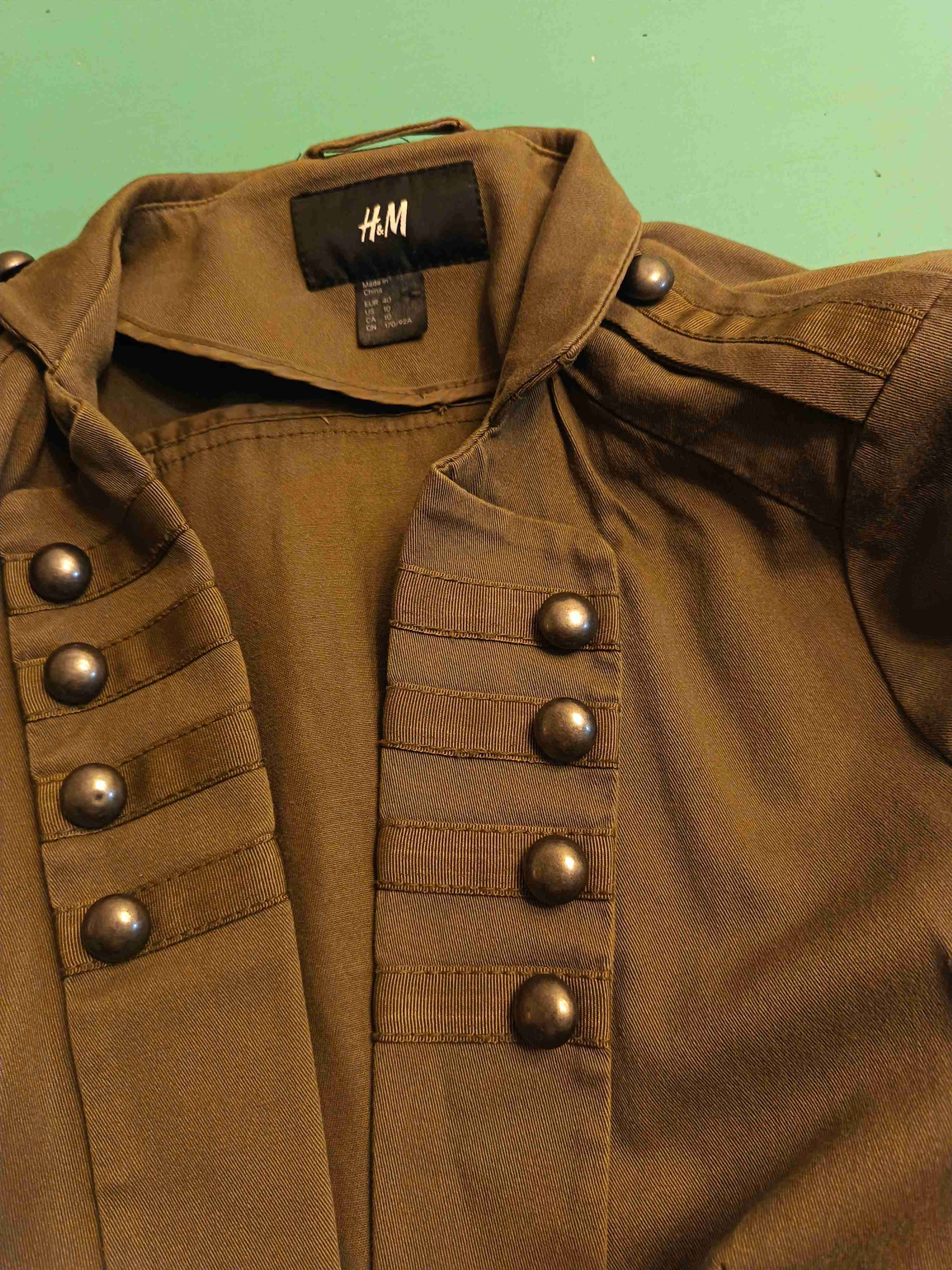 Chaqueta verde militar H&M - 3