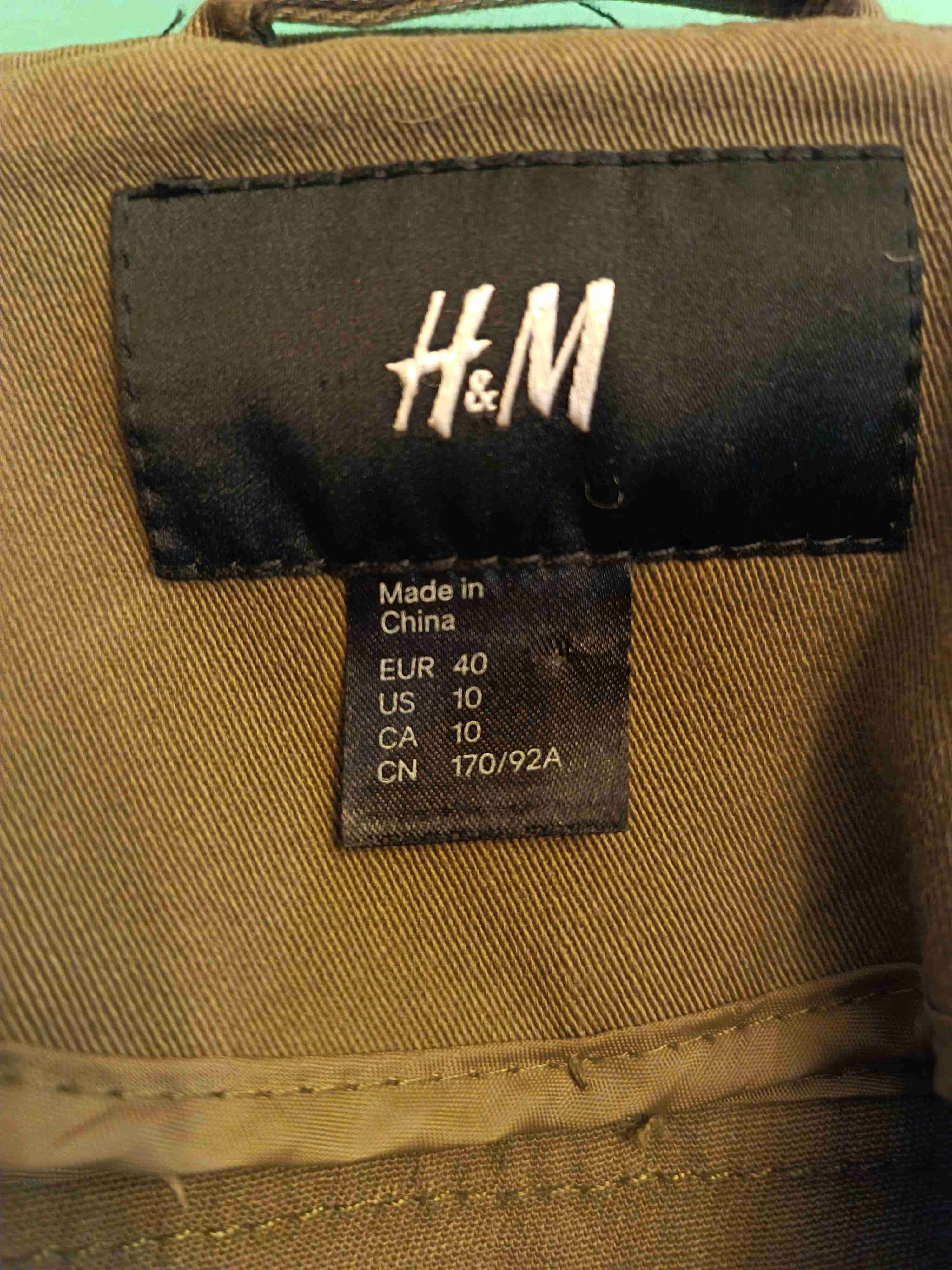 Chaqueta verde militar H&M - 4