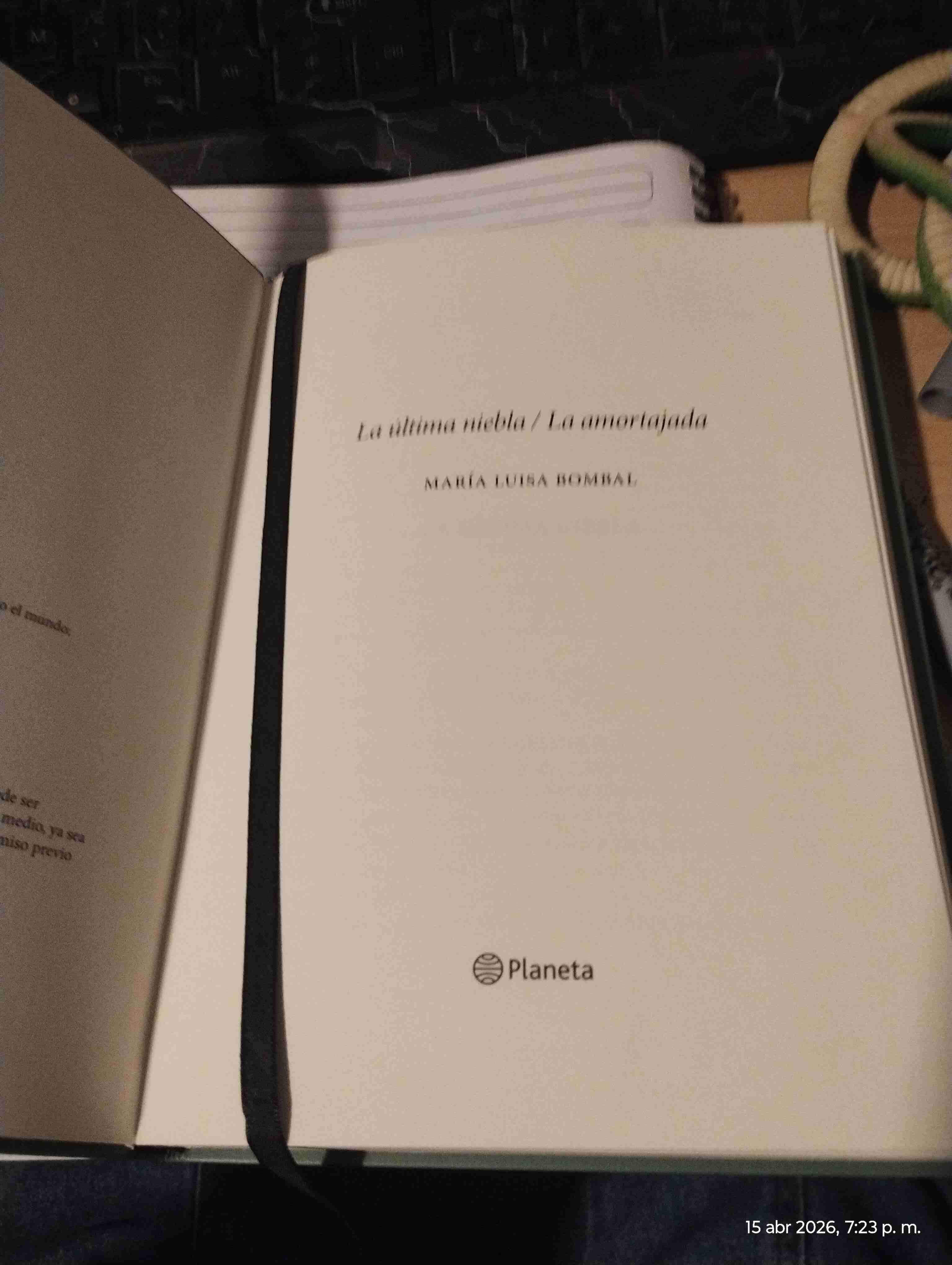 Libro 'La última niebla / La amortajada' - 2