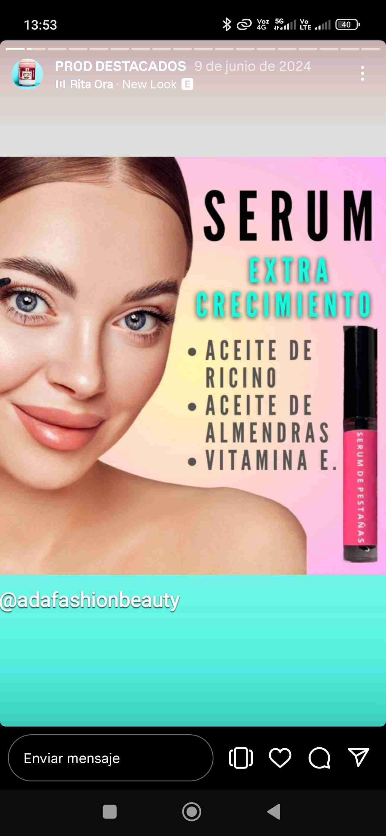 Sérum de pestañas extra crecimiento