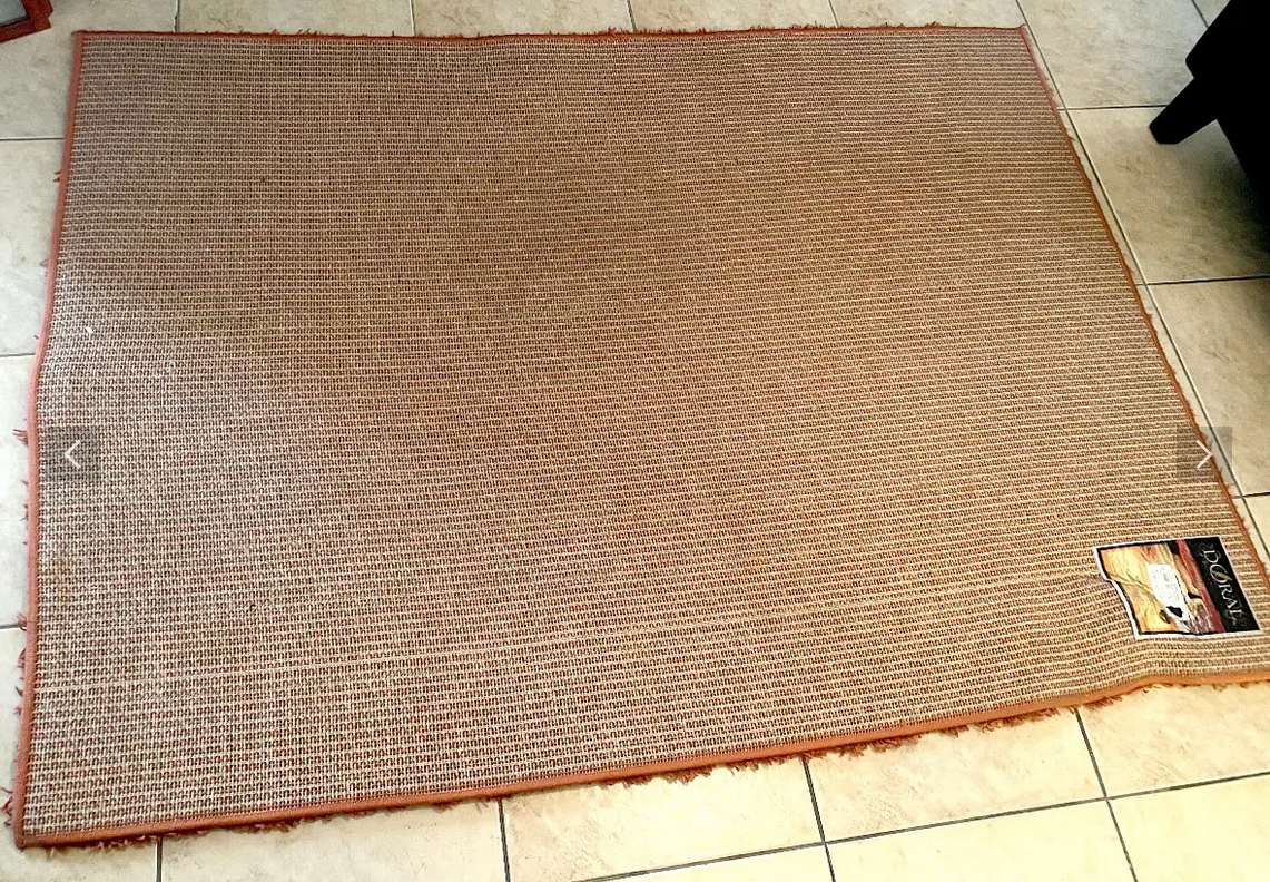 Alfombra shaggy naranja terracota - miniatura 2