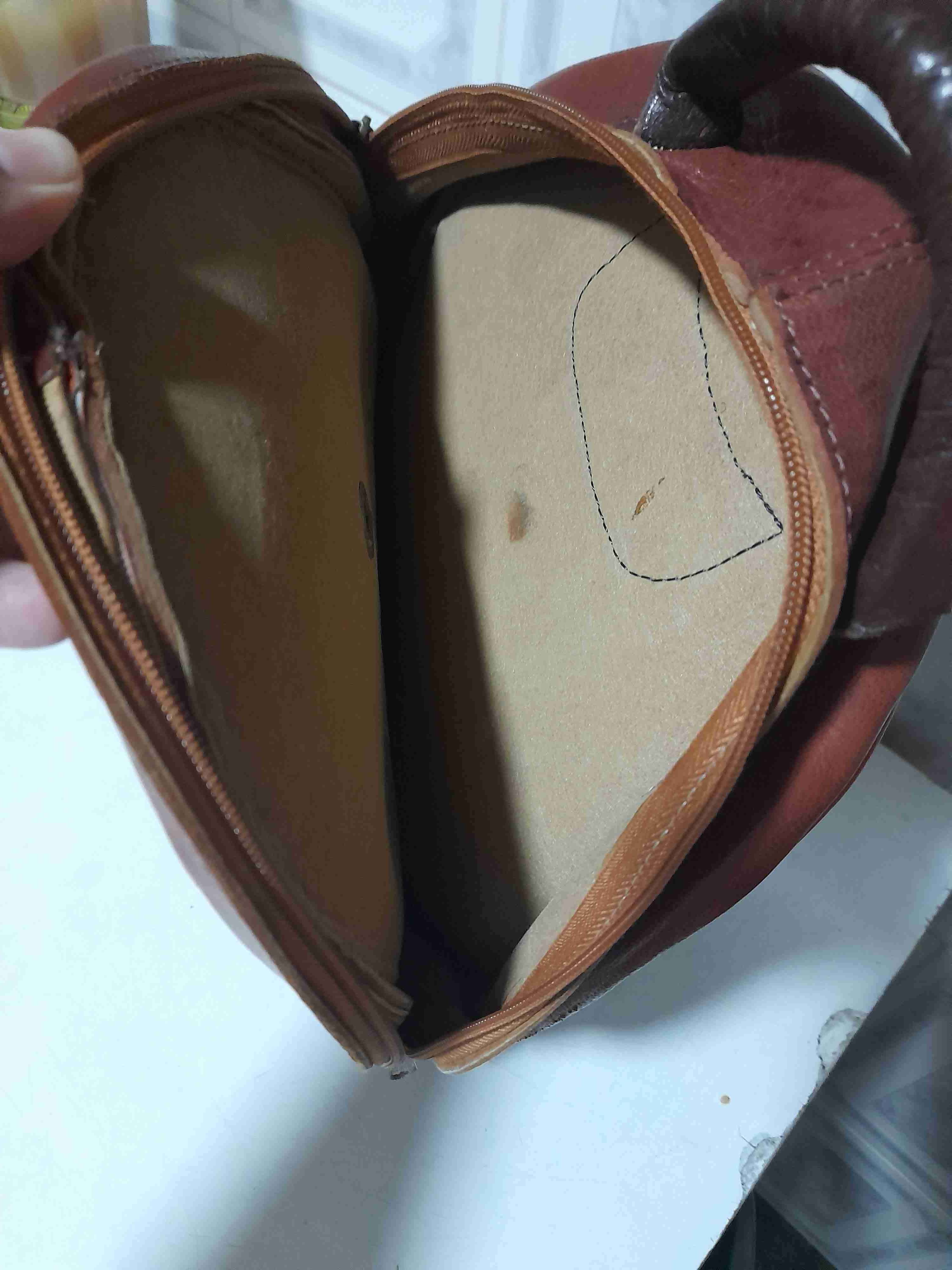 Mochila de cuero marrón vintage - 3